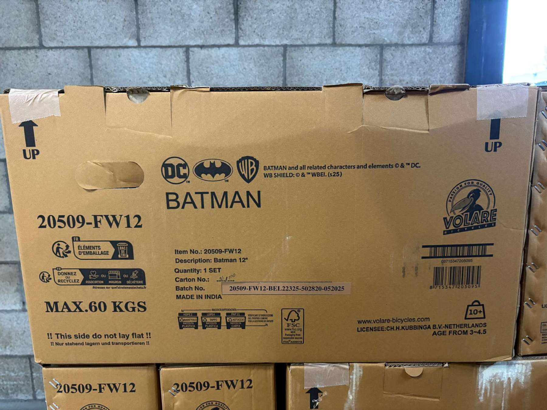 Batman Kinderfiets - Jongens - 12 inch - Zwart - Twee handremmen - Image 13