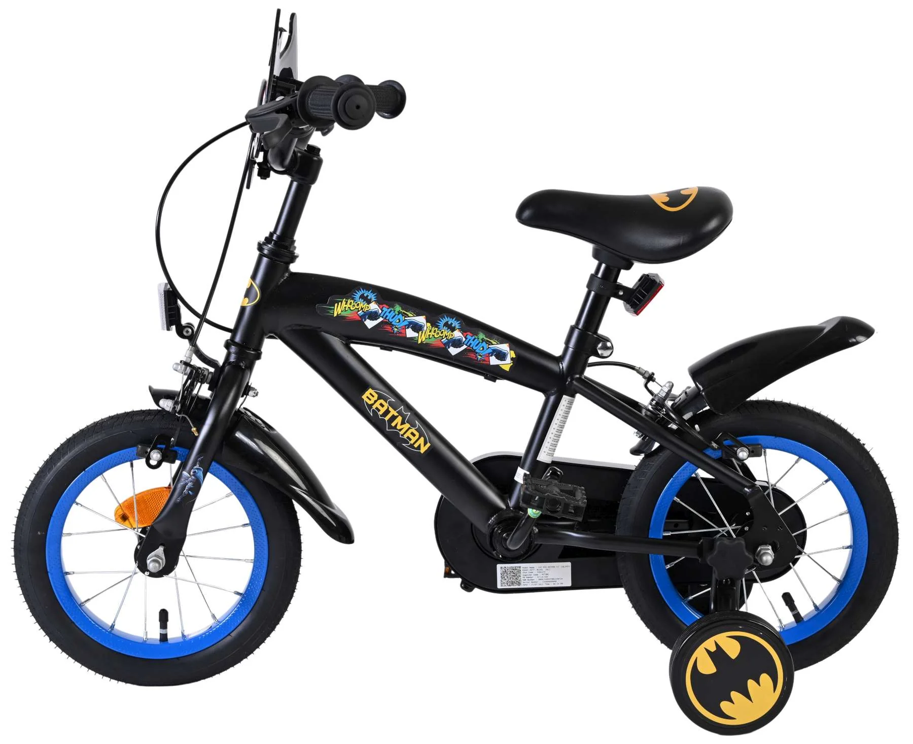 Batman Kinderfiets - Jongens - 12 inch - Zwart - Twee handremmen - Image 7