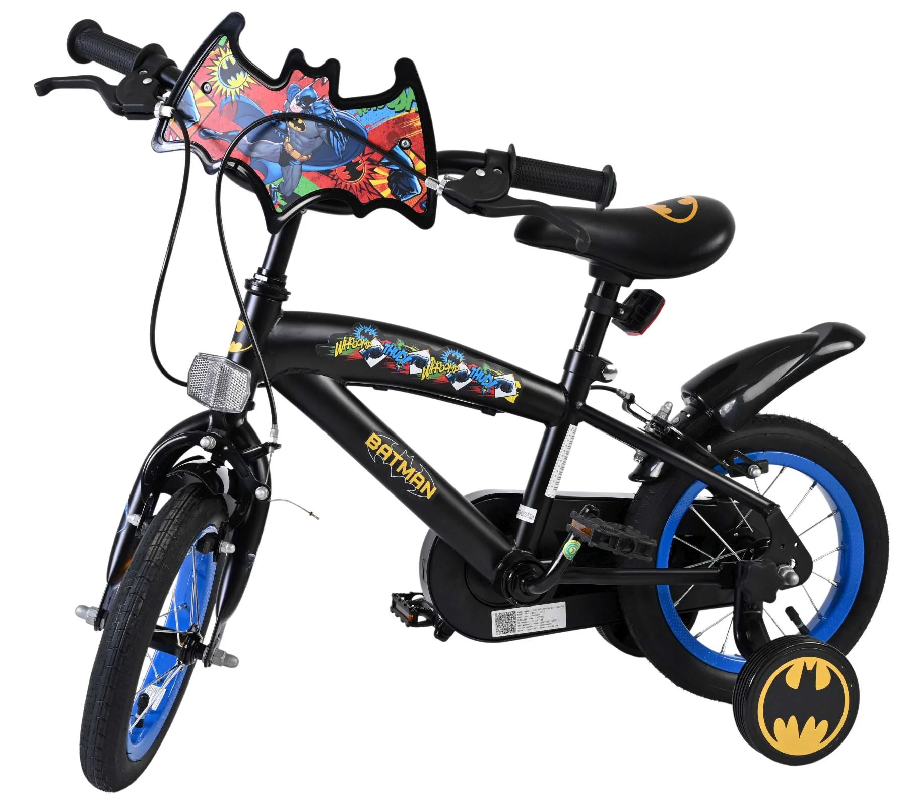 Batman Kinderfiets - Jongens - 12 inch - Zwart - Twee handremmen - Image 8