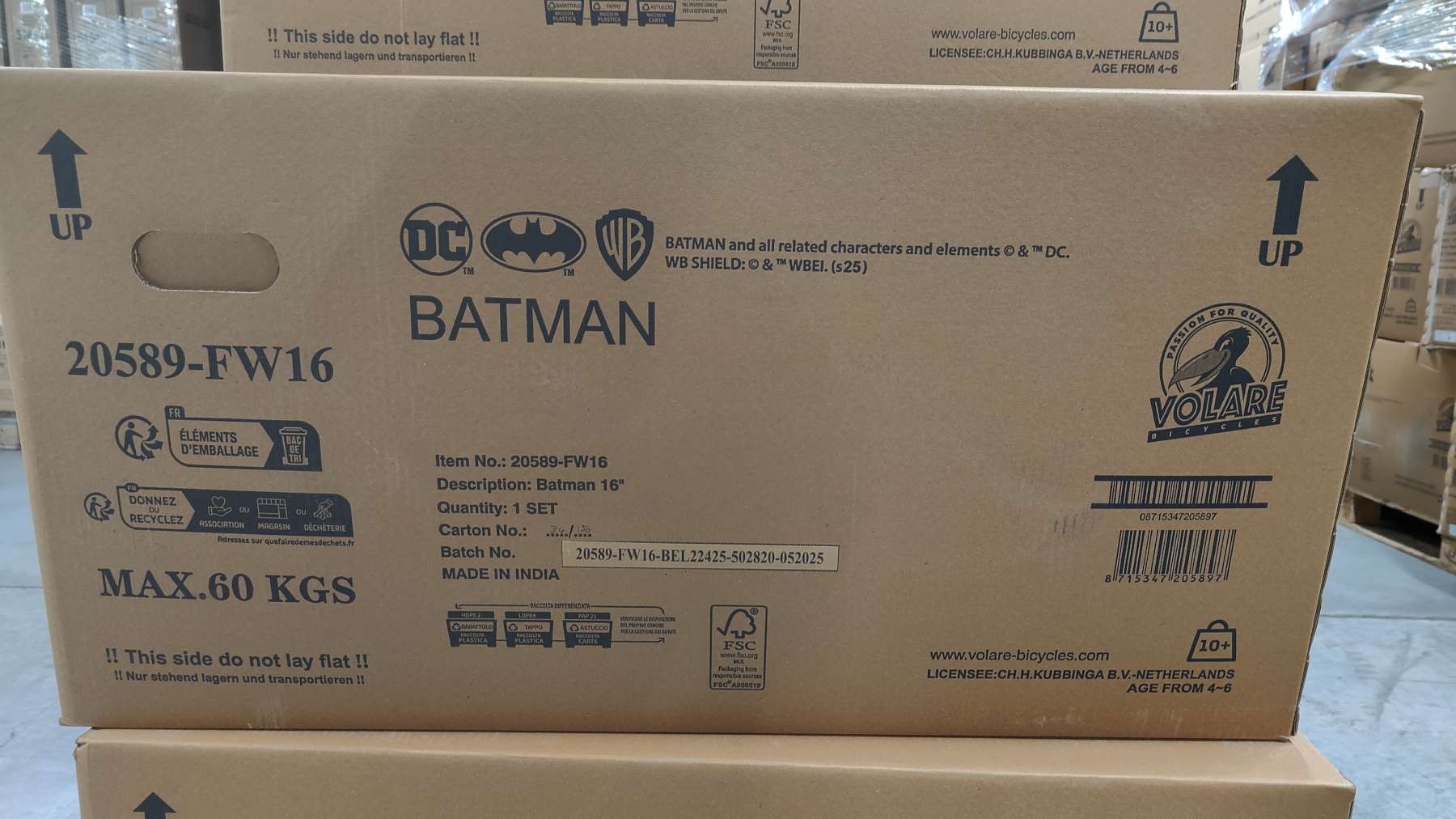 Batman Kinderfiets - Jongens - 16 inch - Zwart - 2 handremmen - Image 13
