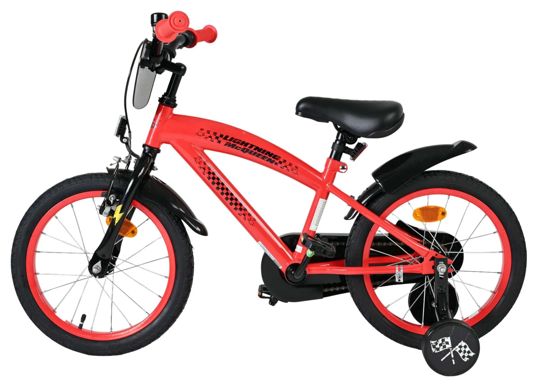 Disney Cars Kinderfiets - Jongens - 16 inch - Rood OUTLET - Image 7