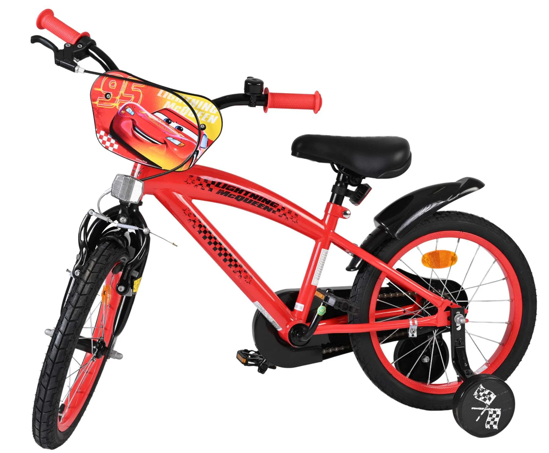 Disney Cars Kinderfiets - Jongens - 16 inch - Rood OUTLET - Image 8
