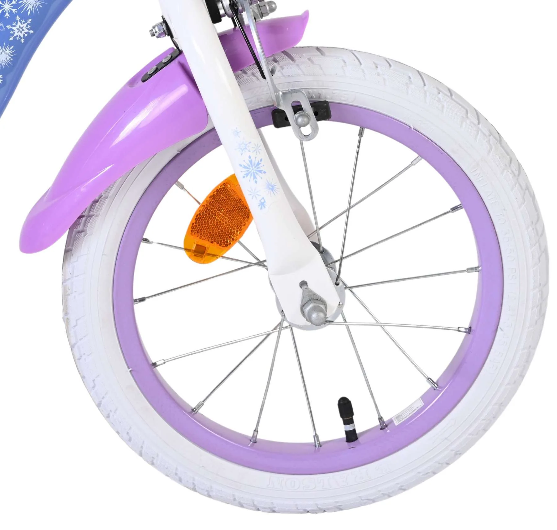 Disney Frozen 2 Kinderfiets - Meisjes - 14 inch - Blauw/Paars - Image 3