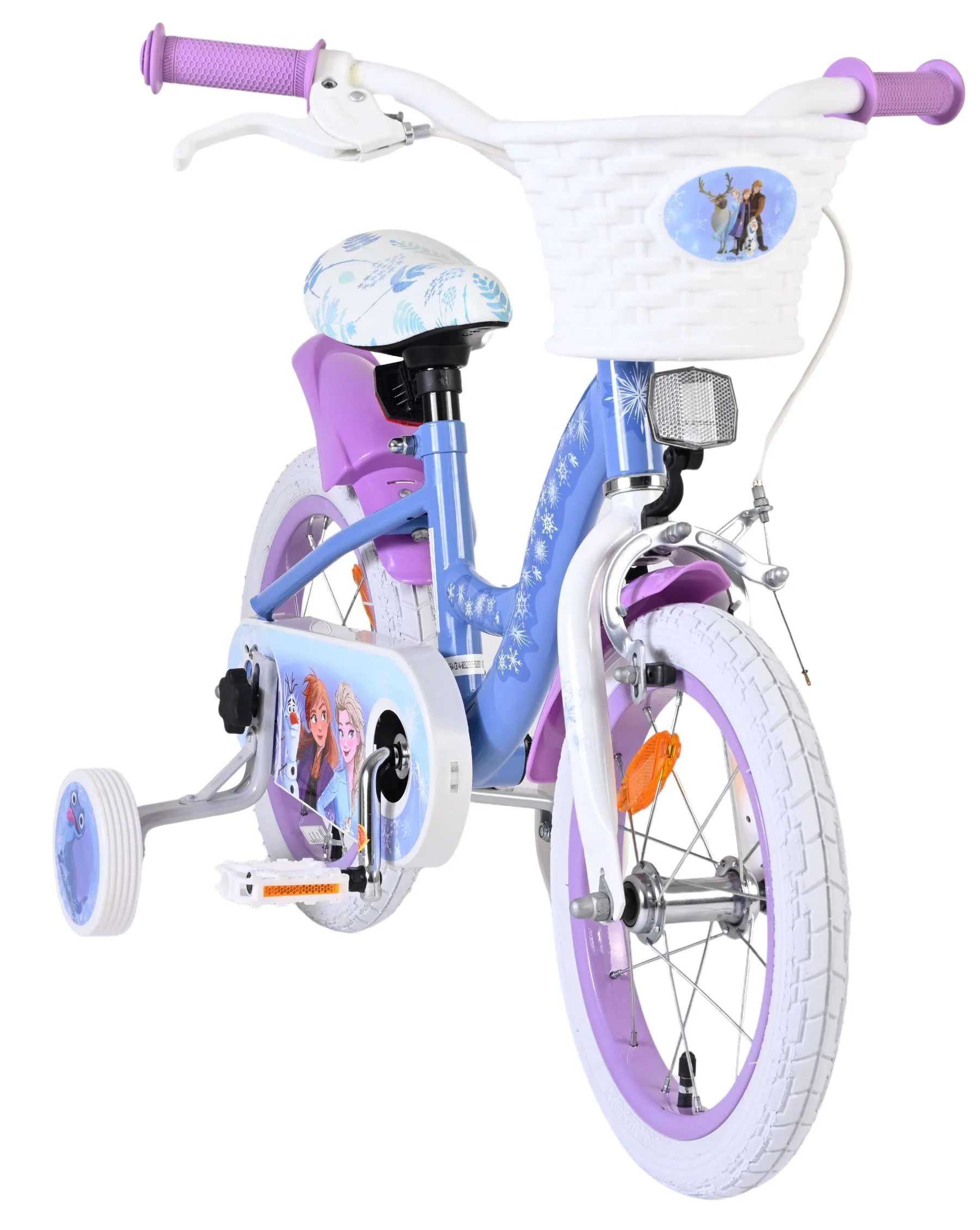 Disney Frozen 2 Kinderfiets - Meisjes - 14 inch - Blauw/Paars - Image 5