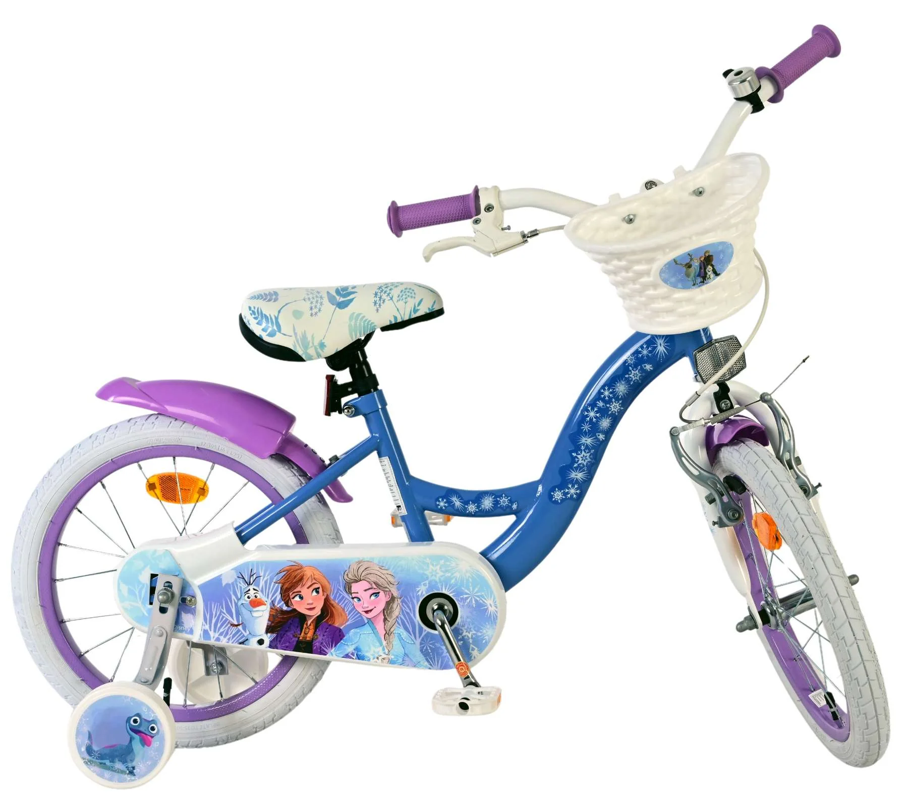 Disney Frozen 2 Kinderfiets - Meisjes - 16 inch - Blauw/Paars - Image 10