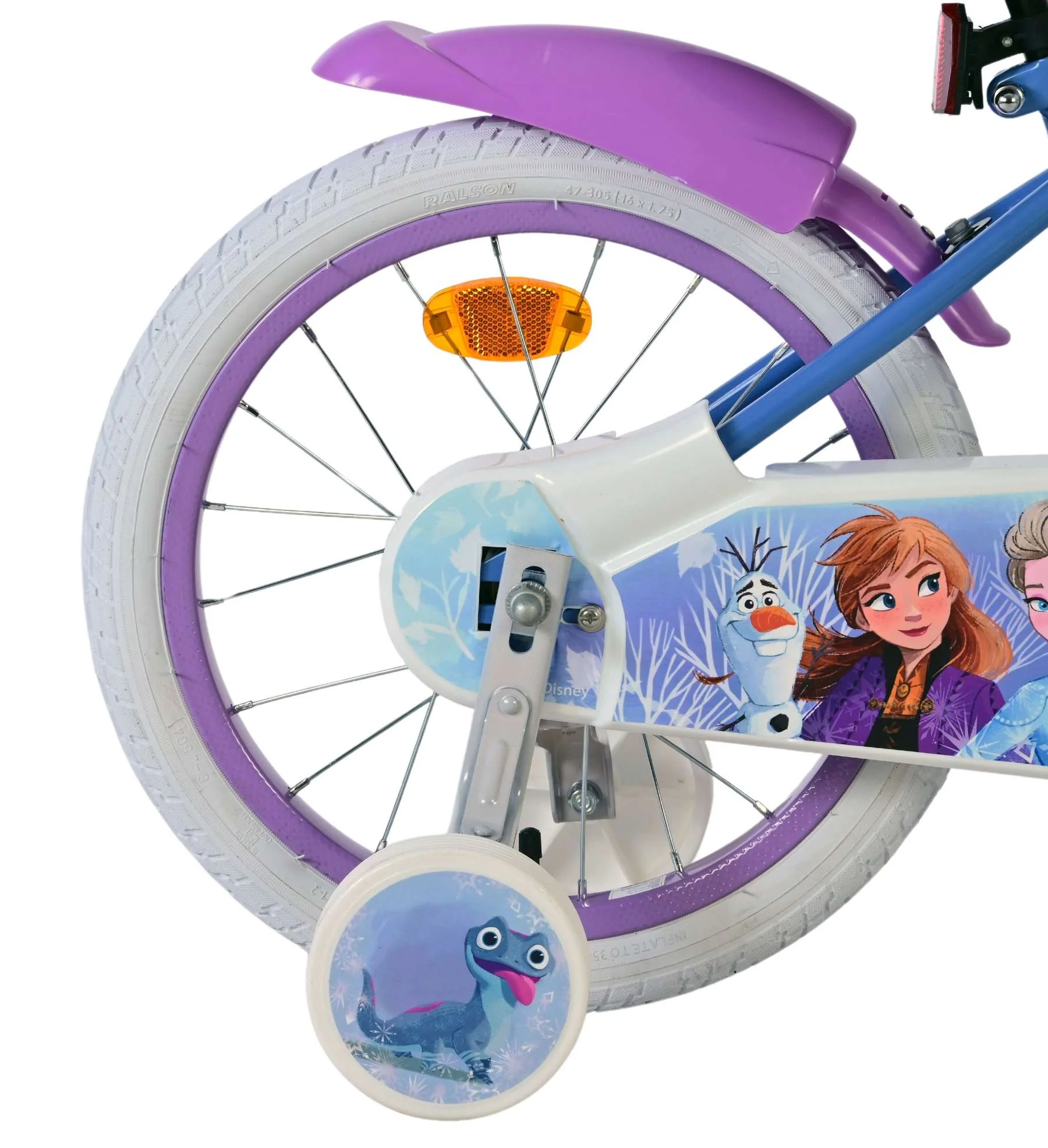 Disney Frozen 2 Kinderfiets - Meisjes - 16 inch - Blauw/Paars - Image 2