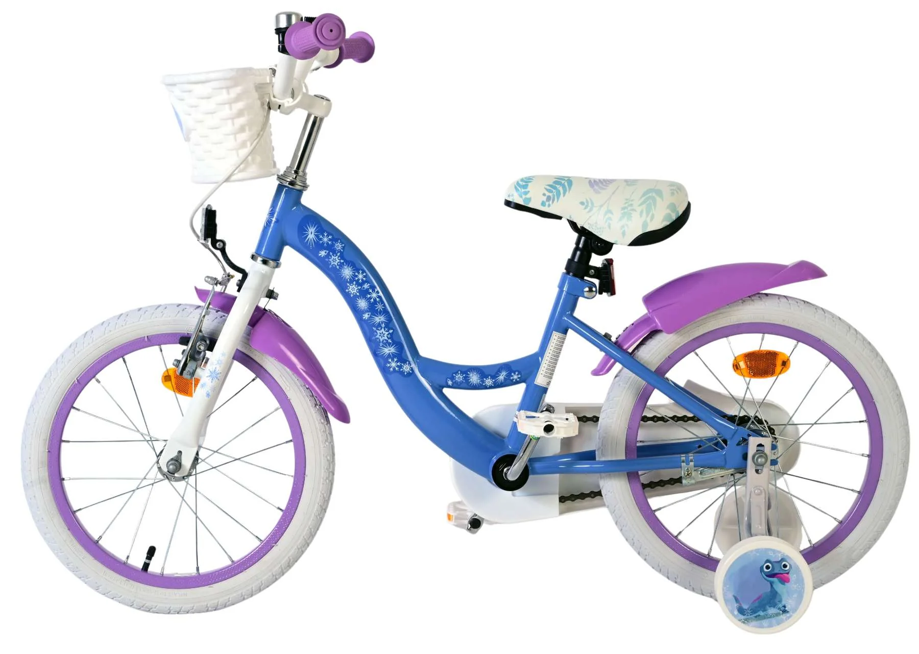 Disney Frozen 2 Kinderfiets - Meisjes - 16 inch - Blauw/Paars - Image 7