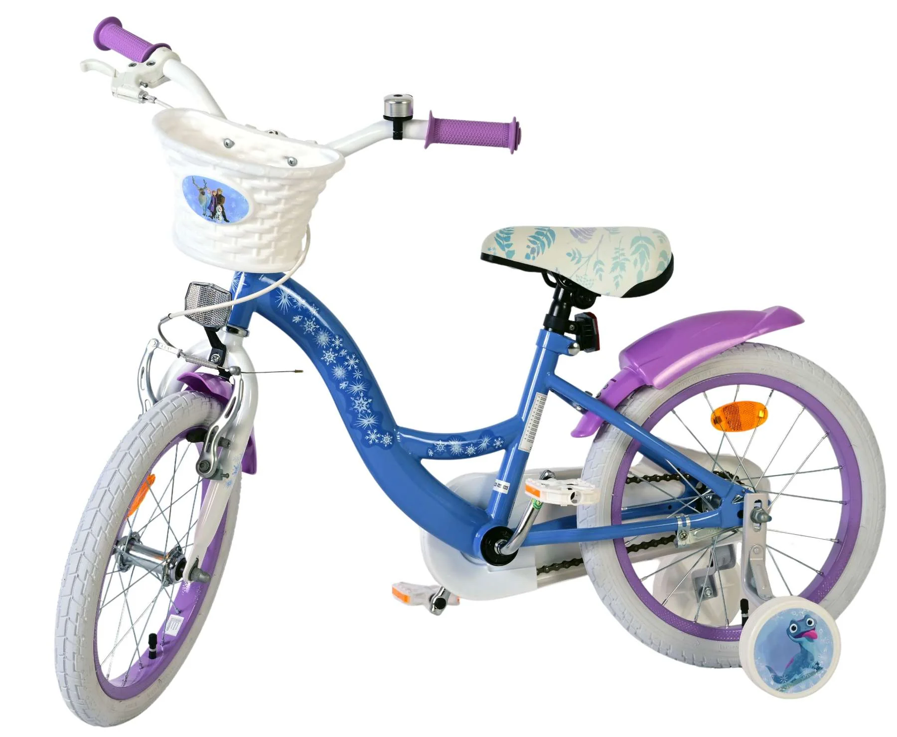 Disney Frozen 2 Kinderfiets - Meisjes - 16 inch - Blauw/Paars - Image 8