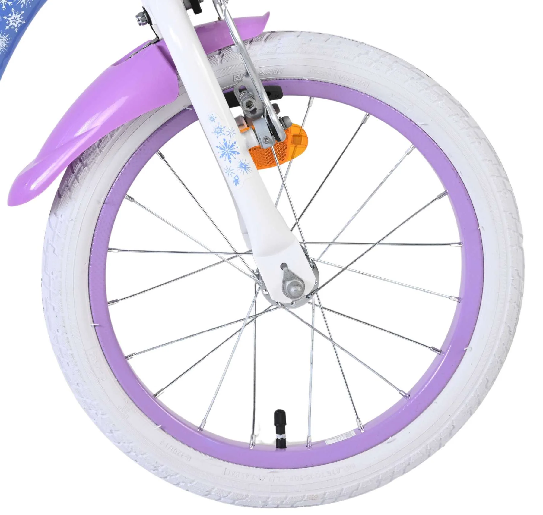 Disney Frozen 2 Kinderfiets - Meisjes - 16 inch - Blauw/Paars - Twee handremmen - Image 3