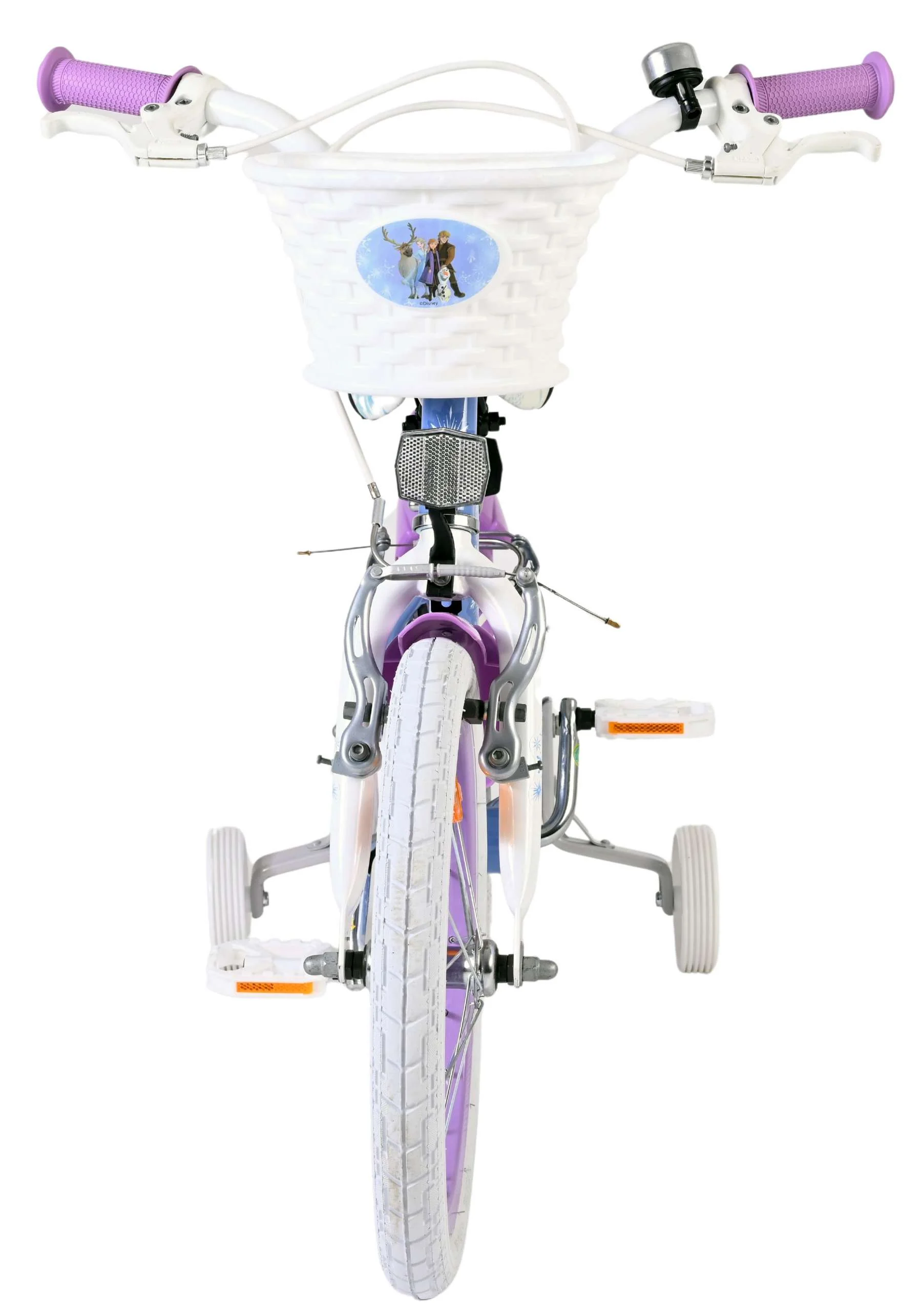 Disney Frozen 2 Kinderfiets - Meisjes - 16 inch - Blauw/Paars - Twee handremmen - Image 6
