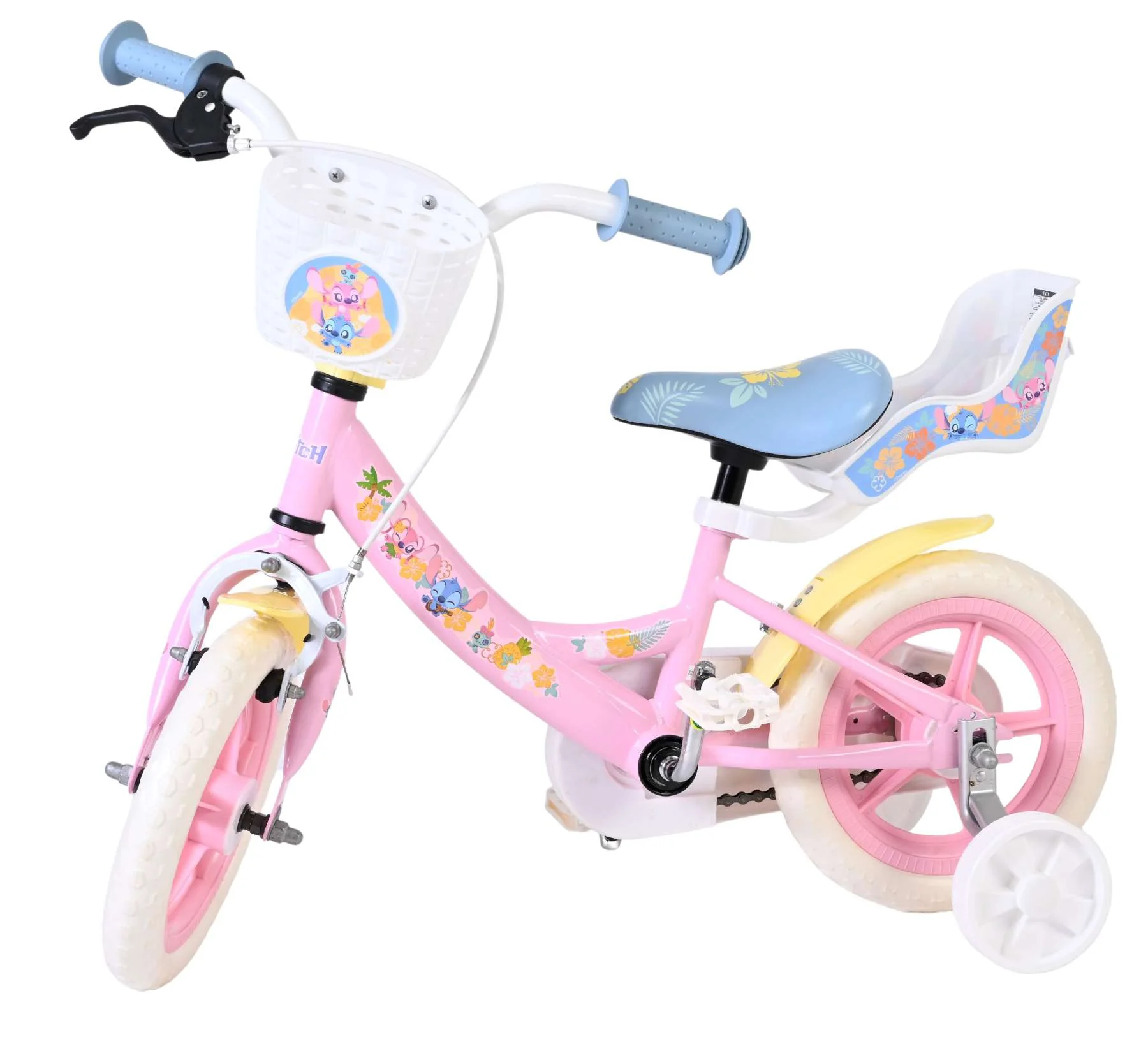 Disney Stitch Kinderfiets - Meisjes - Mag Wheels - 12 inch - Roze - Image 7