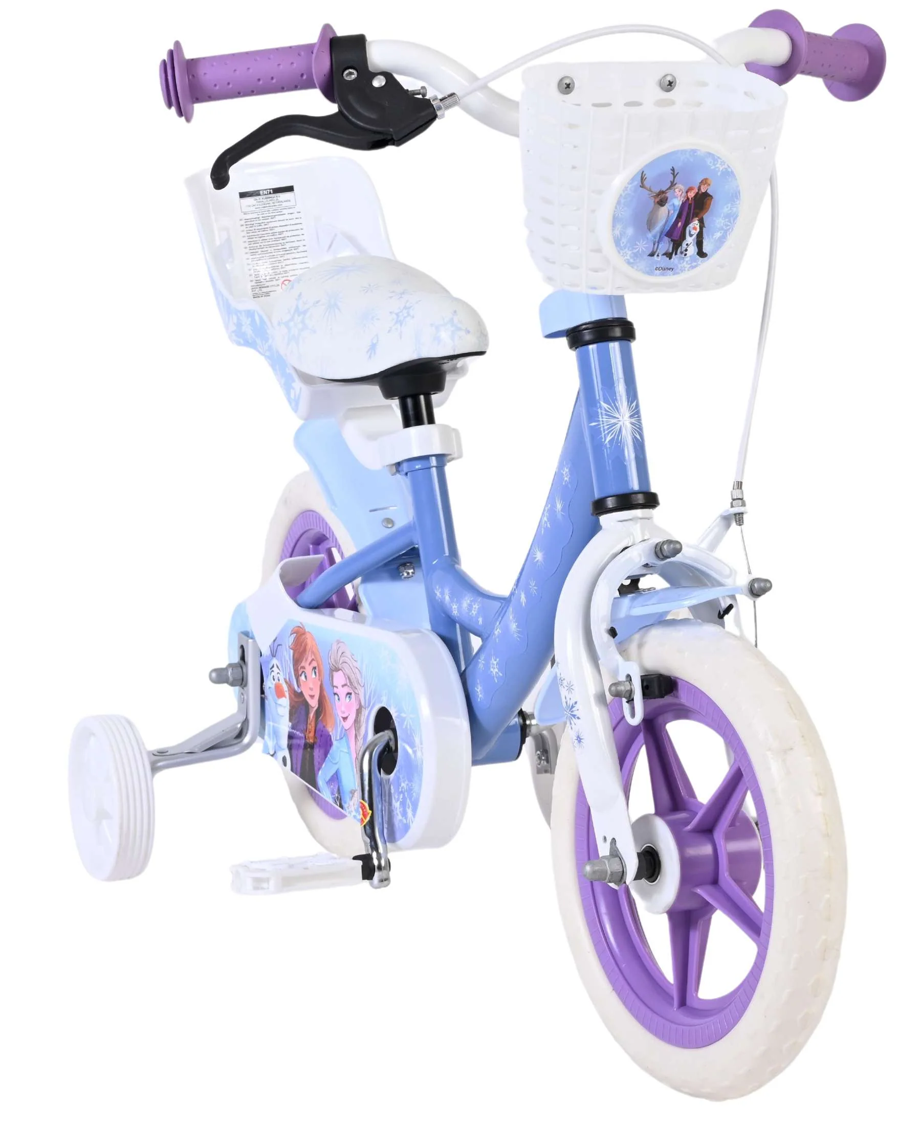 Disney Frozen Kinderfiets - Meisjes - Mag Wheels - 12 inch - Blauw - Image 5