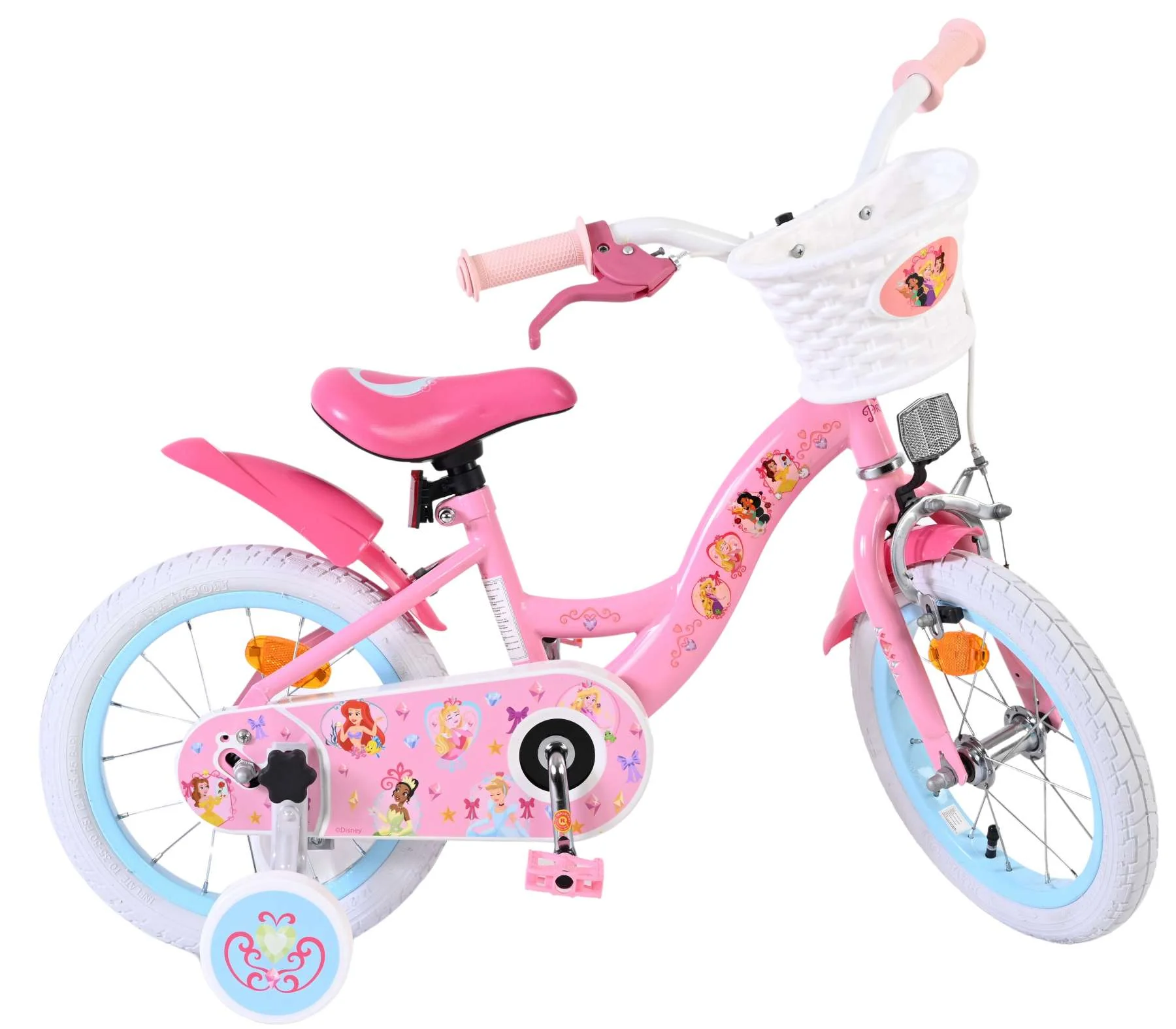 Disney Princess Kinderfiets - Meisjes - 14 inch - Roze - Image 10