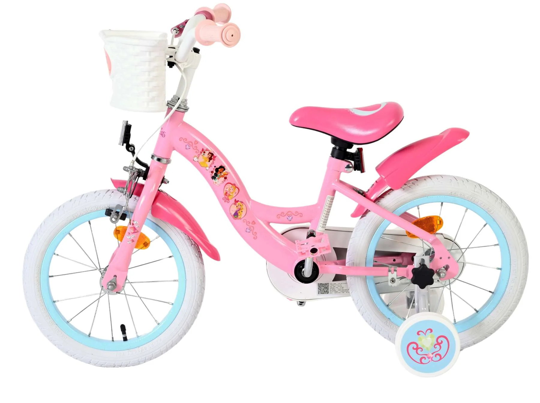 Disney Princess Kinderfiets - Meisjes - 14 inch - Roze - Image 7