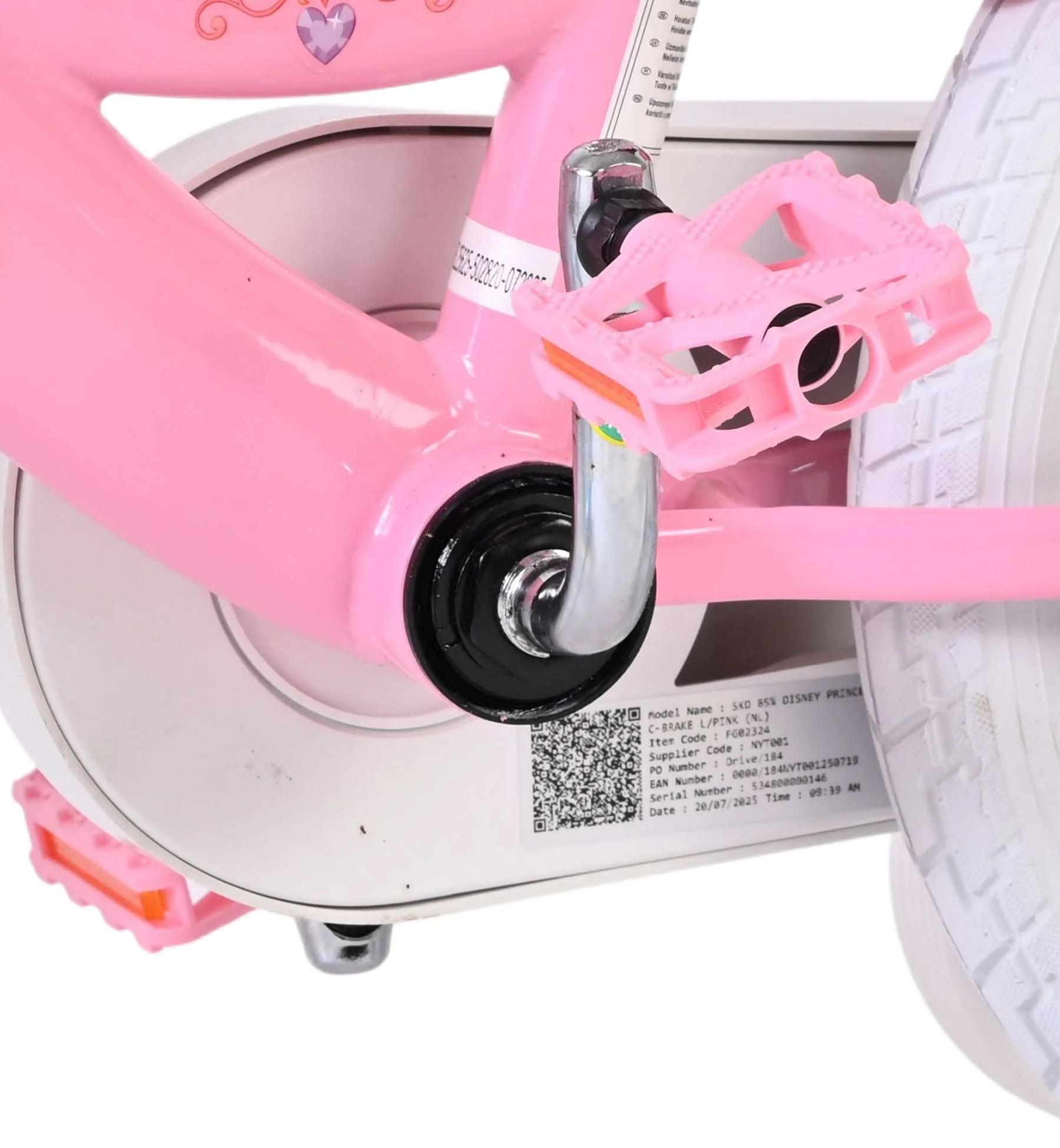 Disney Princess Kinderfiets - Meisjes - 14 inch - Roze - Image 9