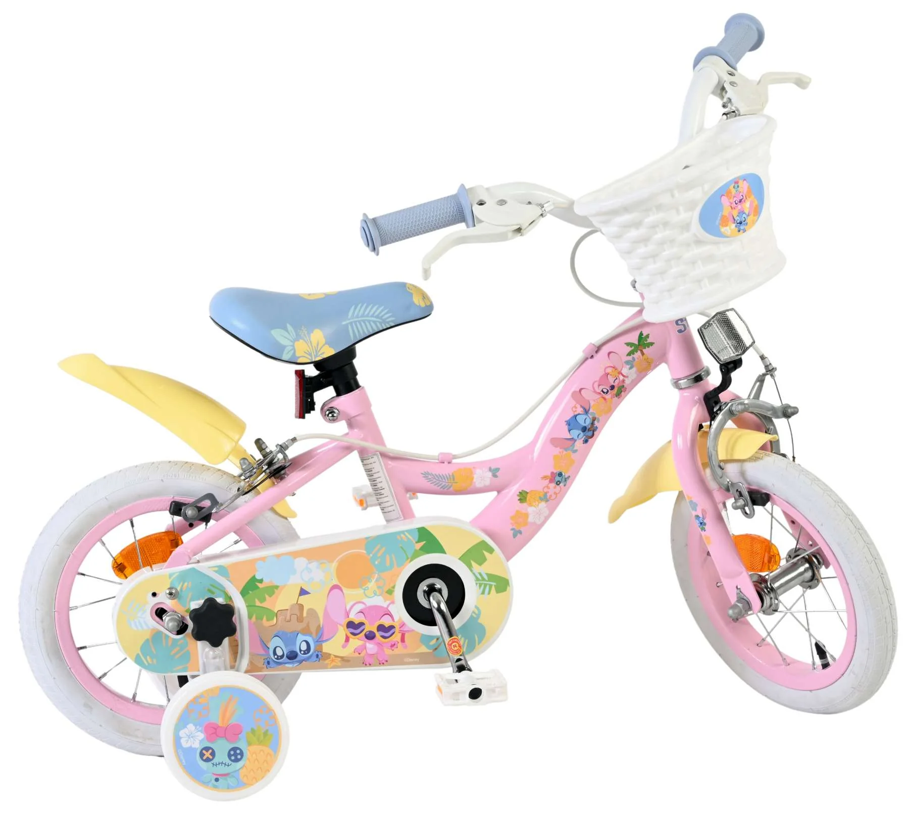 Disney Stitch Kinderfiets - Meisjes - 12 inch - Twee handremmen - Roze - Image 10