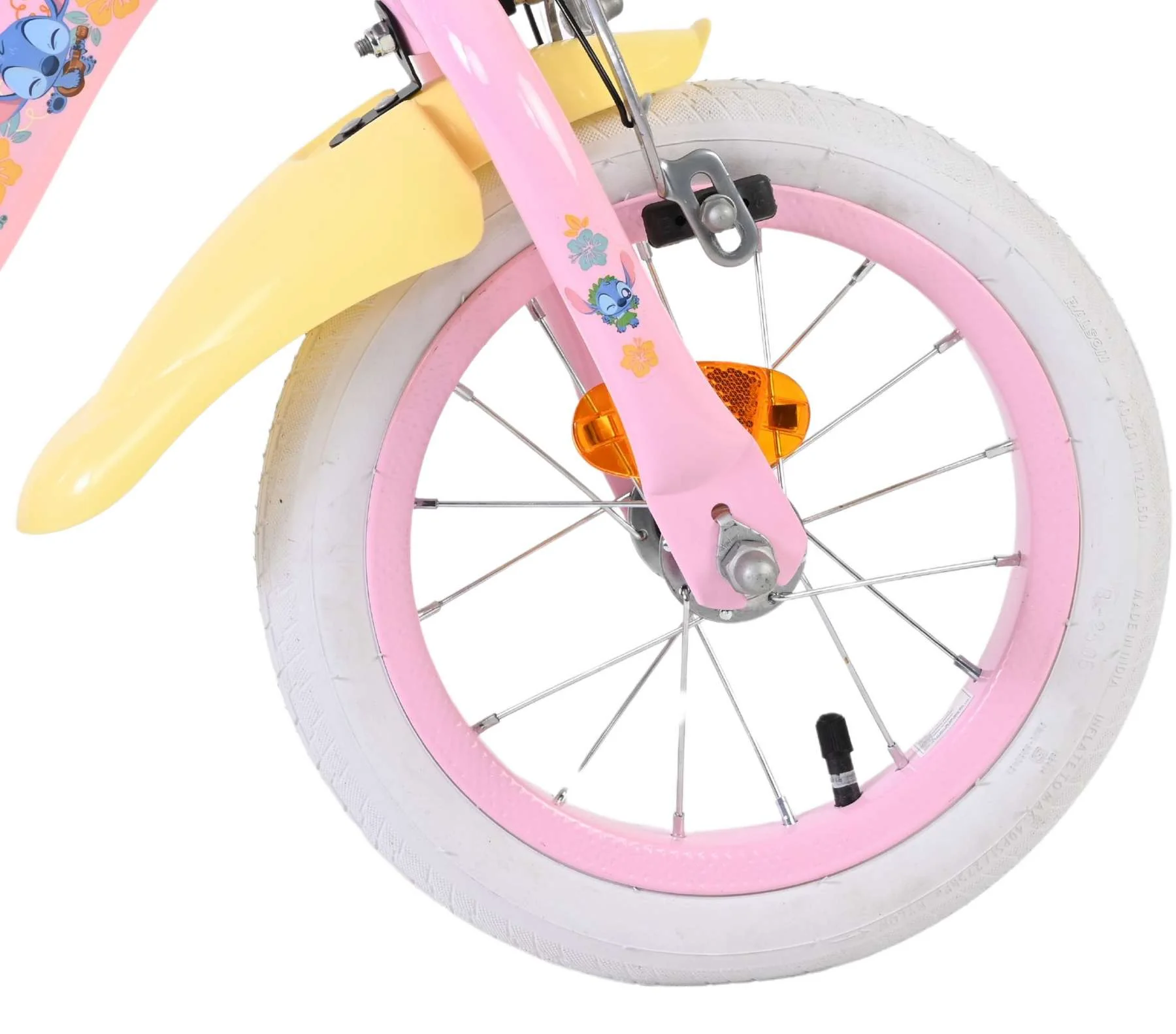 Disney Stitch Kinderfiets - Meisjes - 12 inch - Twee handremmen - Roze - Image 3