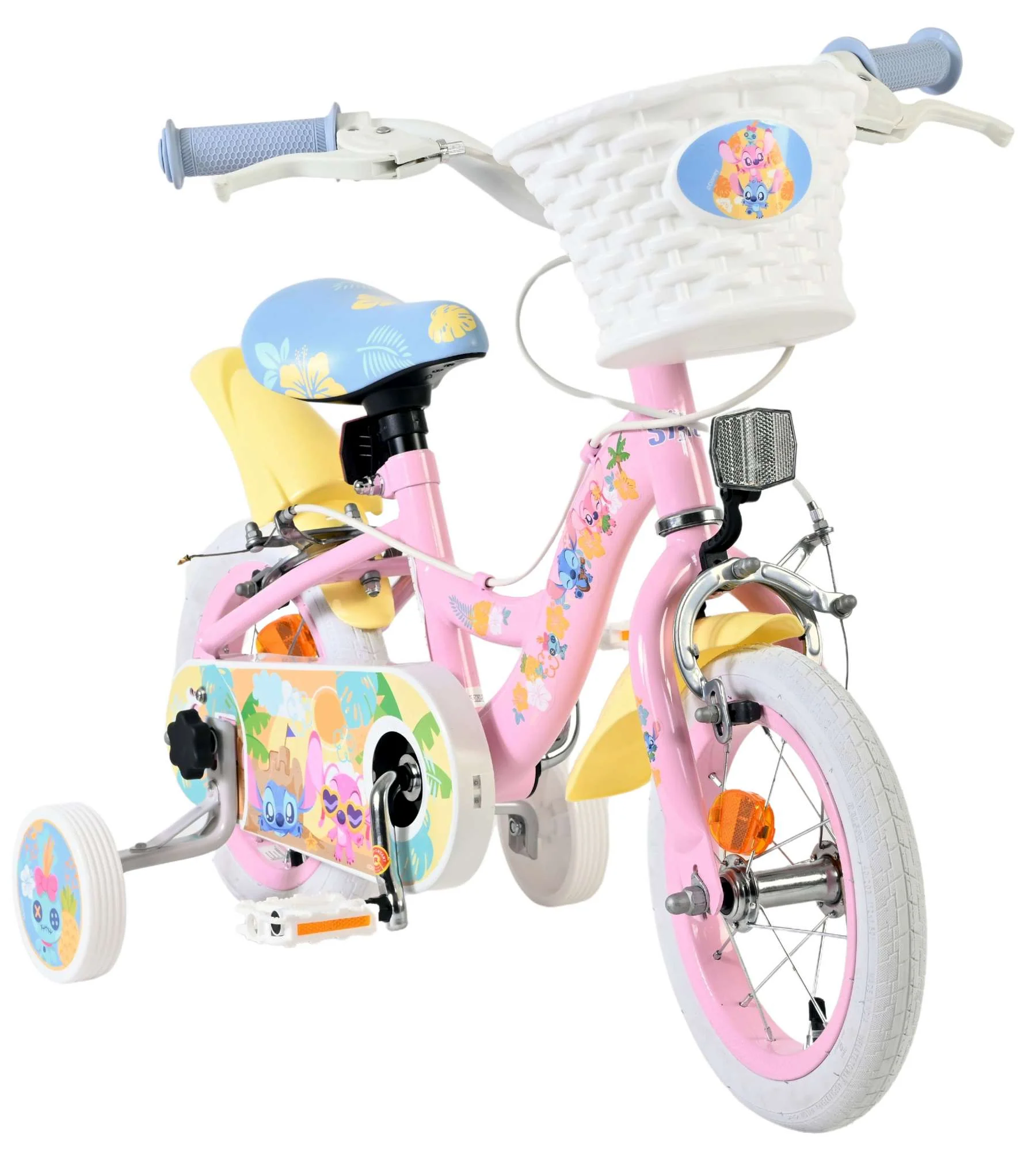 Disney Stitch Kinderfiets - Meisjes - 12 inch - Twee handremmen - Roze - Image 5