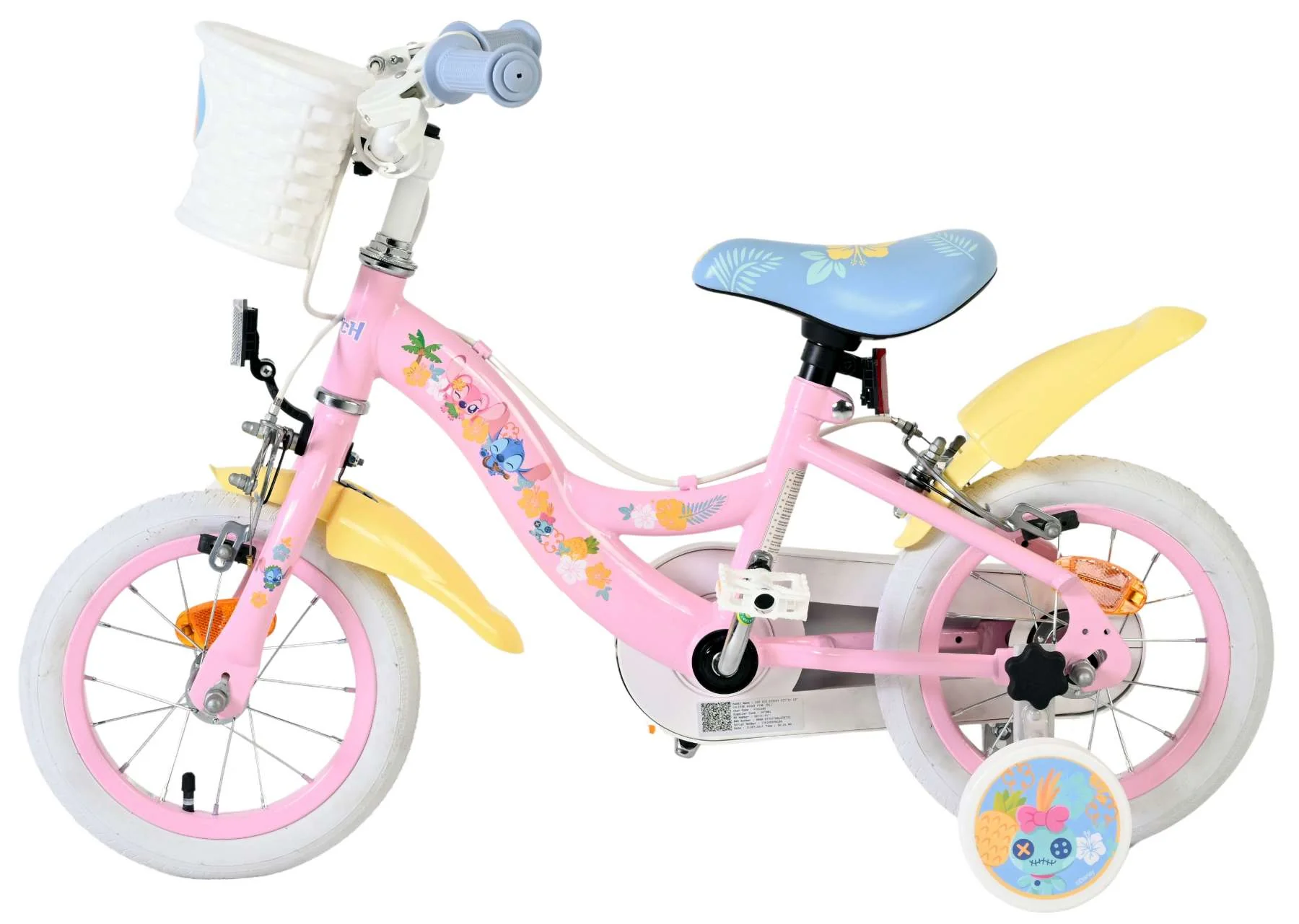 Disney Stitch Kinderfiets - Meisjes - 12 inch - Twee handremmen - Roze - Image 7