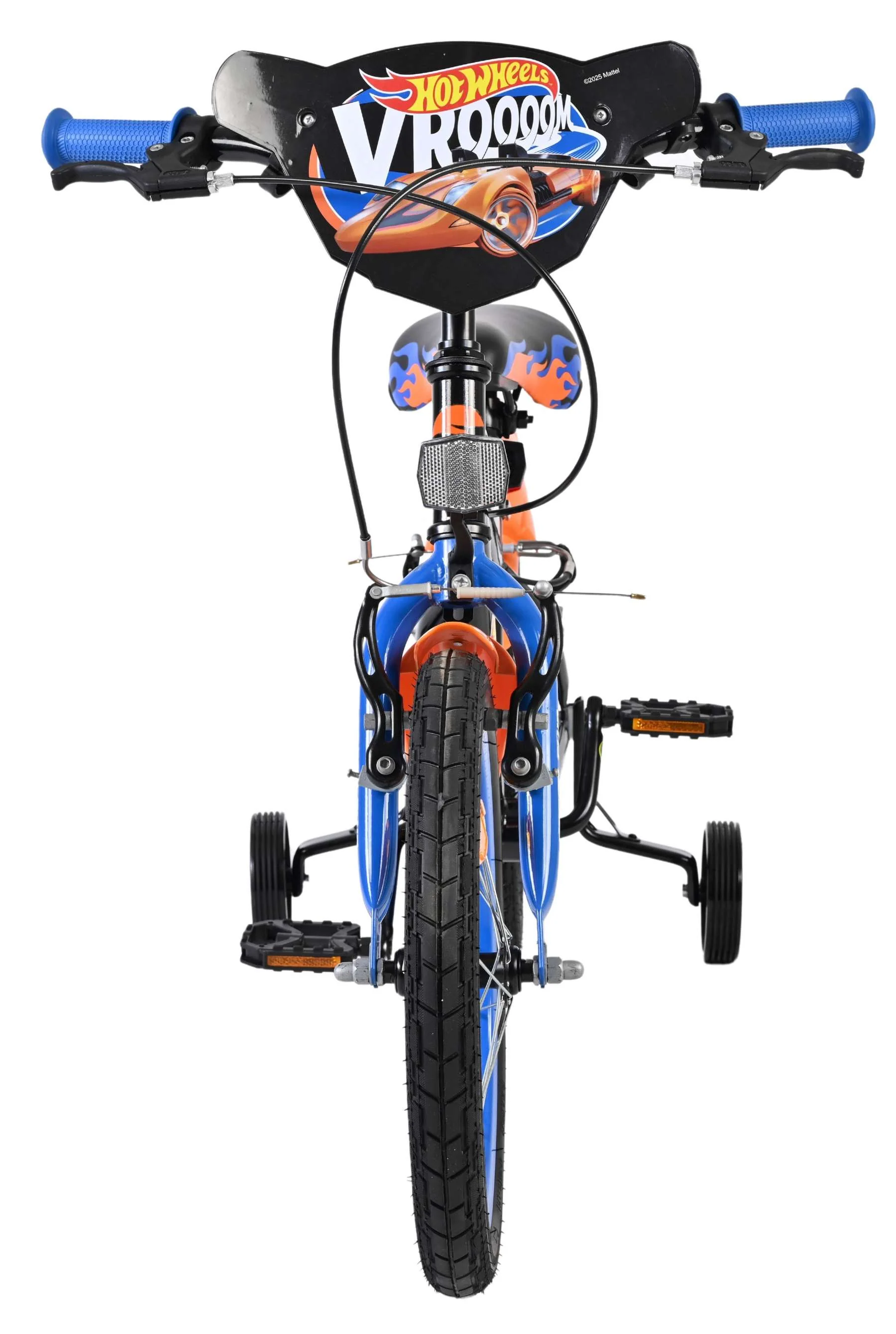 Hot Wheels Kinderfiets - Jongens - 16 inch - Zwart Oranje Blauw - Twee Handremmen - Image 7