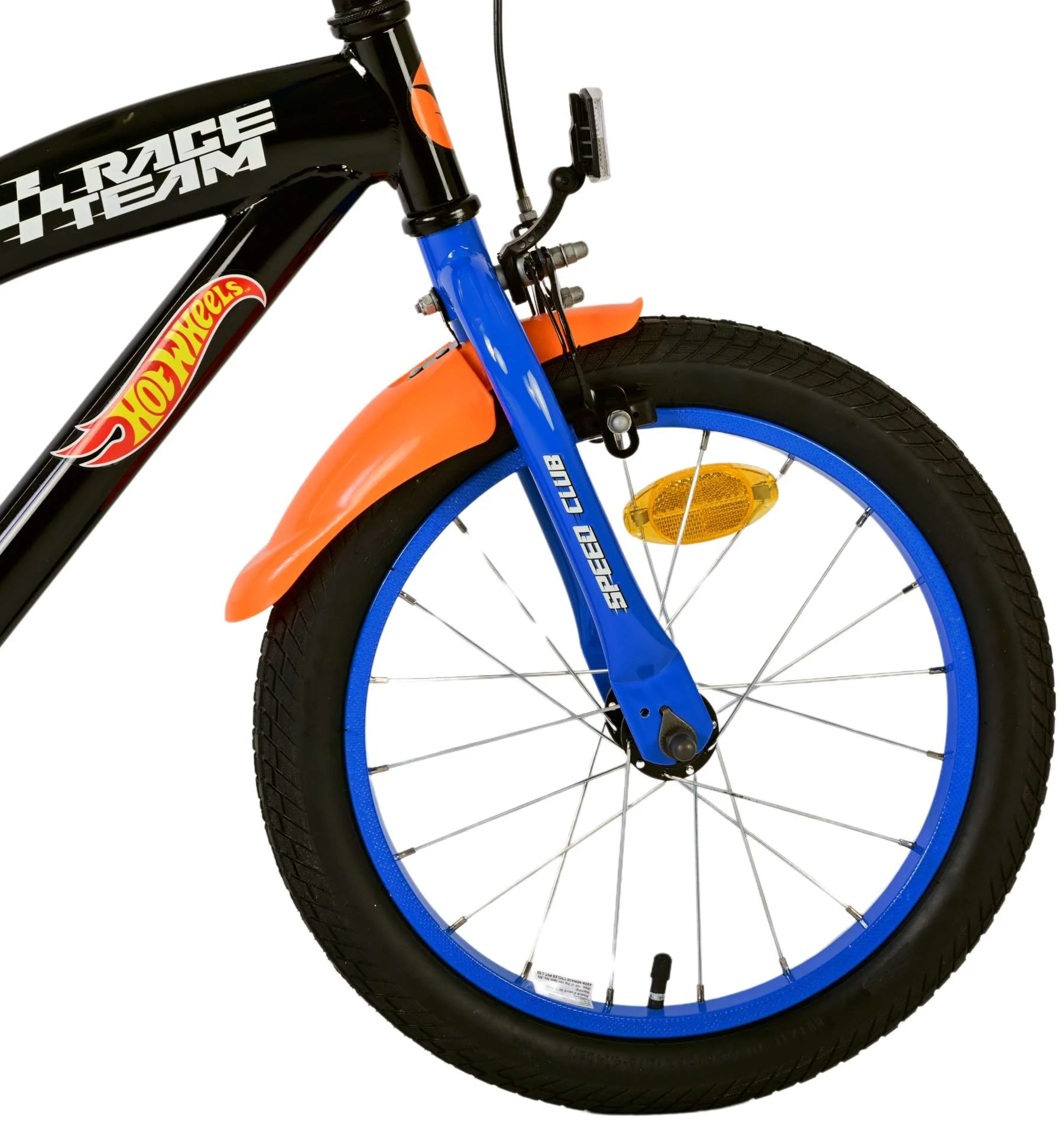 Hot Wheels Kinderfiets - Jongens - 16 inch - Zwart Oranje Blauw OUTLET - Image 4