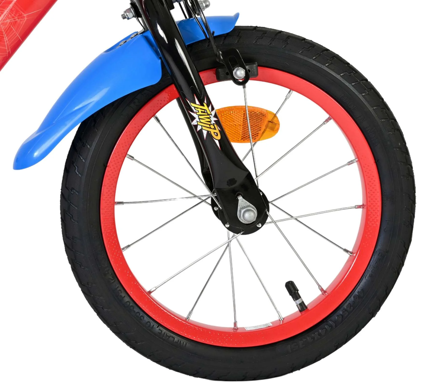 Marvel Spider-Man Kinderfiets - Jongens - 14 inch - Rood/Blauw - Image 3