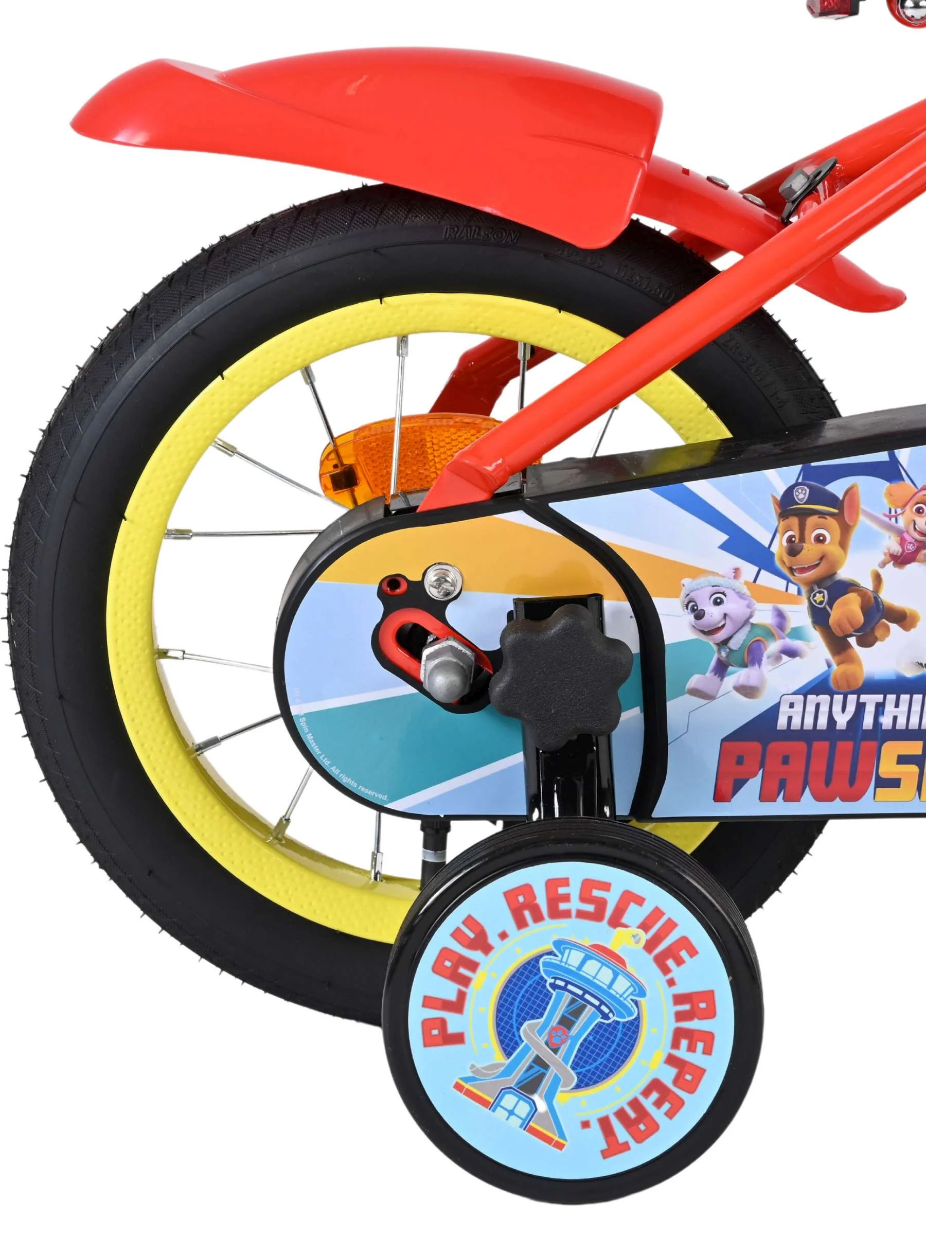 Paw Patrol Kinderfiets - Jongens - 12 inch - Rood/Blauw OUTLET - Image 2