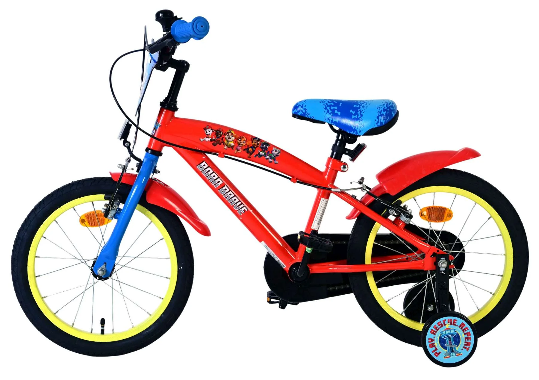 Paw Patrol Kinderfiets - Jongens - 16 inch - Rood - Twee handremmen - Image 7