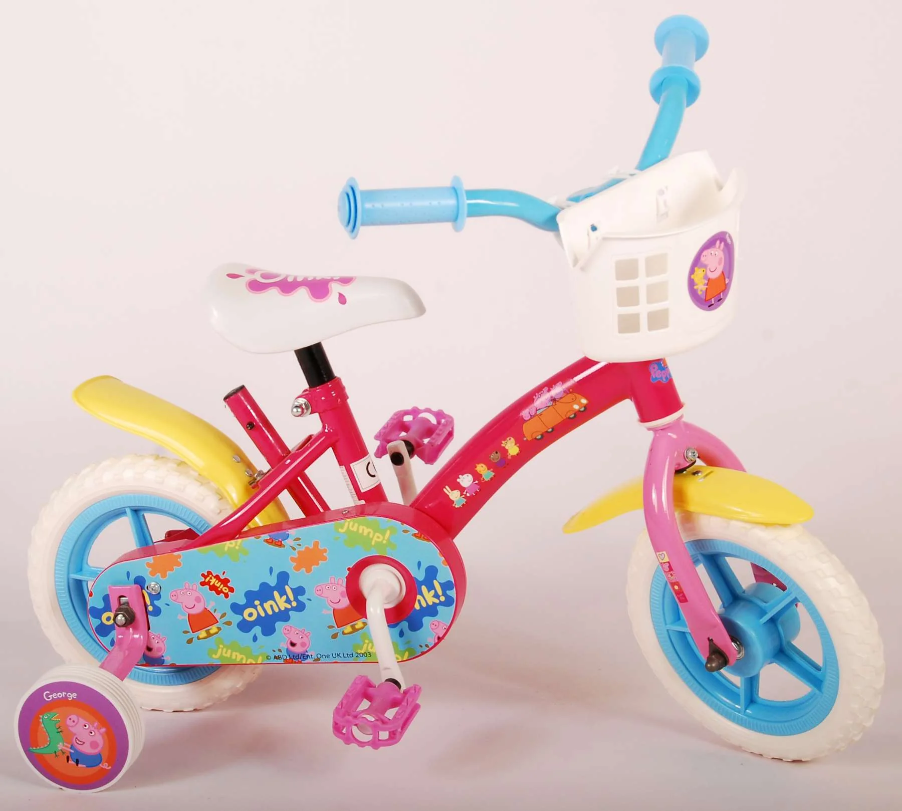 Peppa Pig Kinderfiets - Meisjes - 10 inch - Roze/Blauw - Doortrapper - Image 13