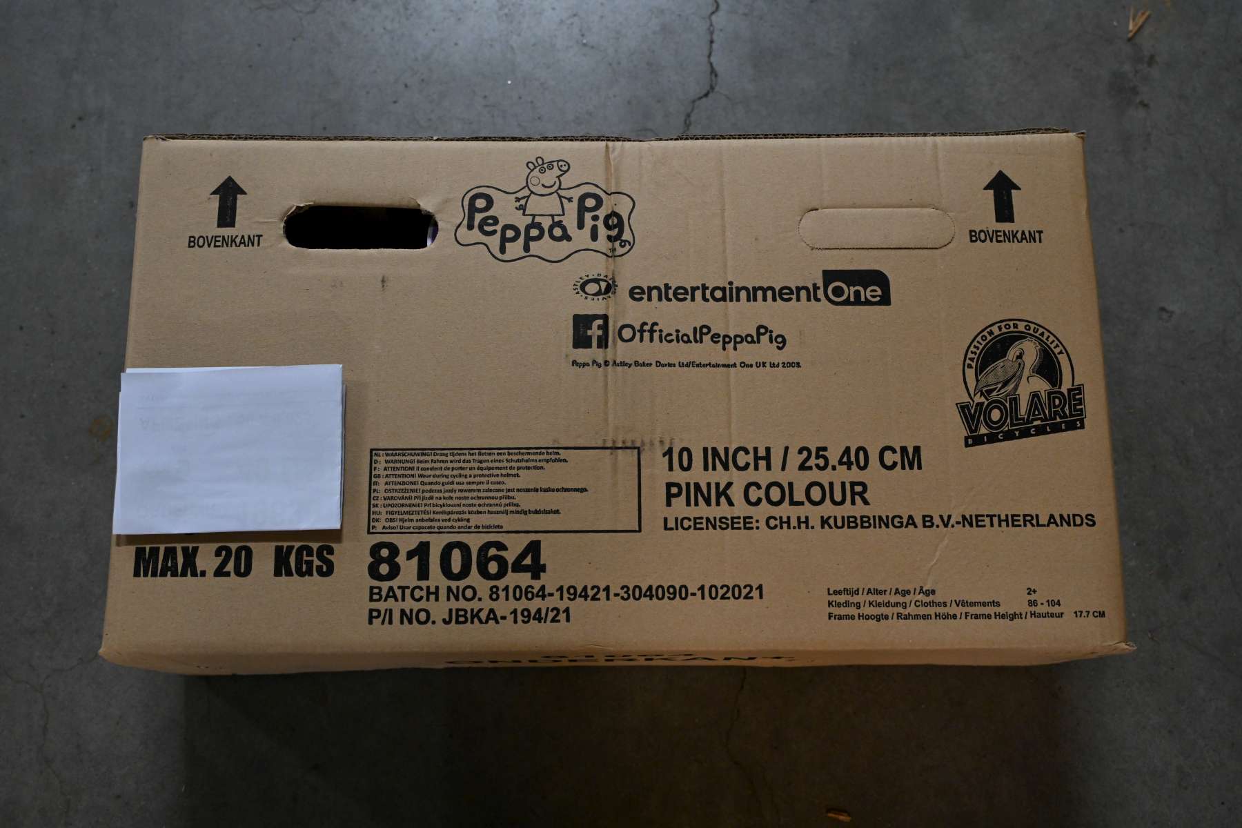 Peppa Pig Kinderfiets - Meisjes - 10 inch - Roze/Blauw - Doortrapper - Image 15
