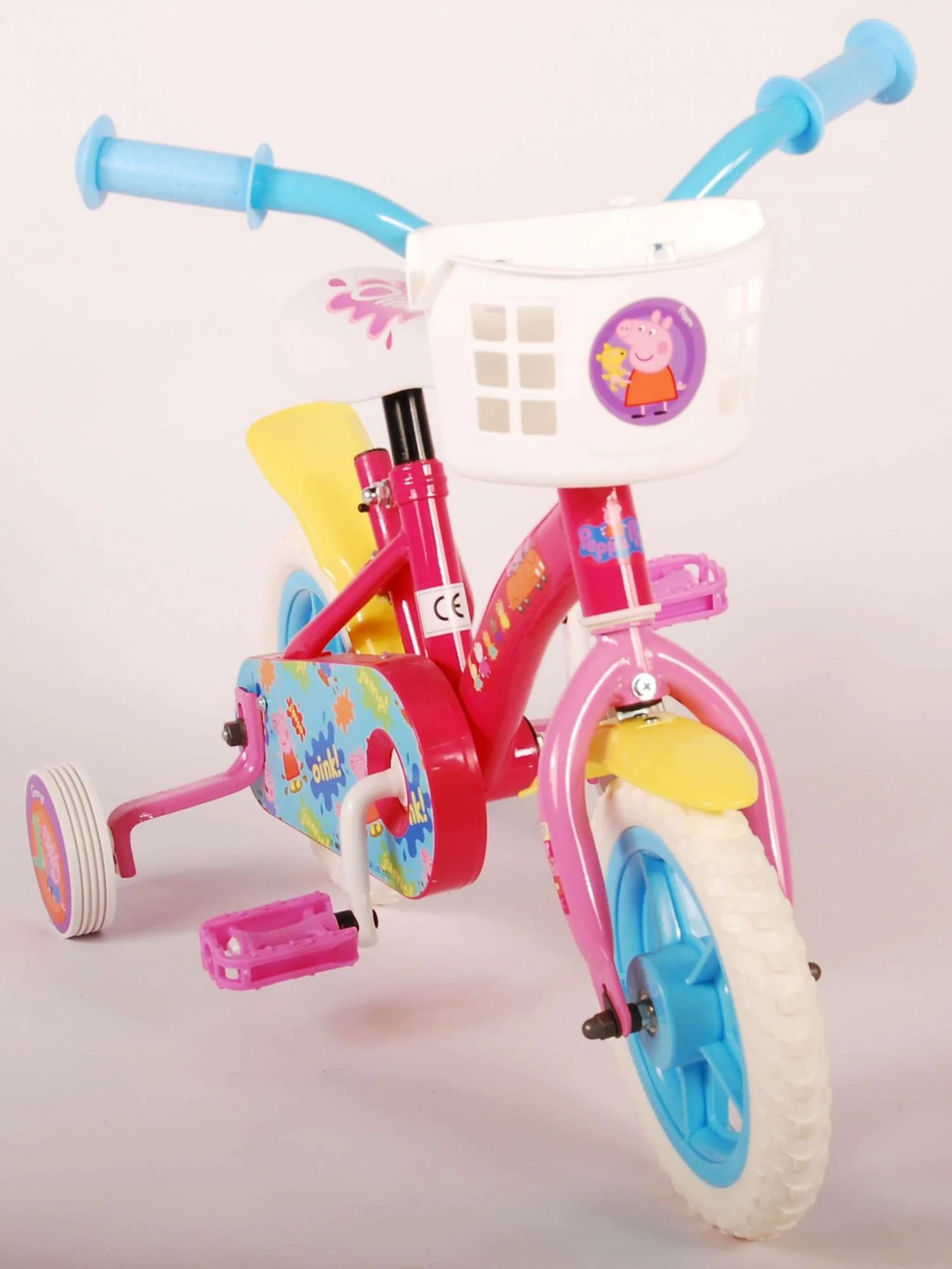 Peppa Pig Kinderfiets - Meisjes - 10 inch - Roze/Blauw - Doortrapper - Image 6