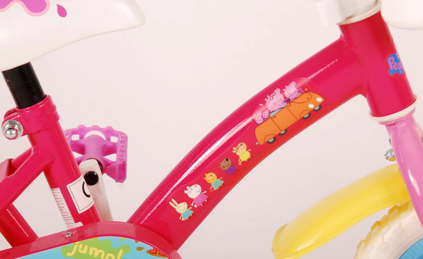 Peppa Pig Kinderfiets - Meisjes - 10 inch - Roze/Blauw - Doortrapper - Image 9