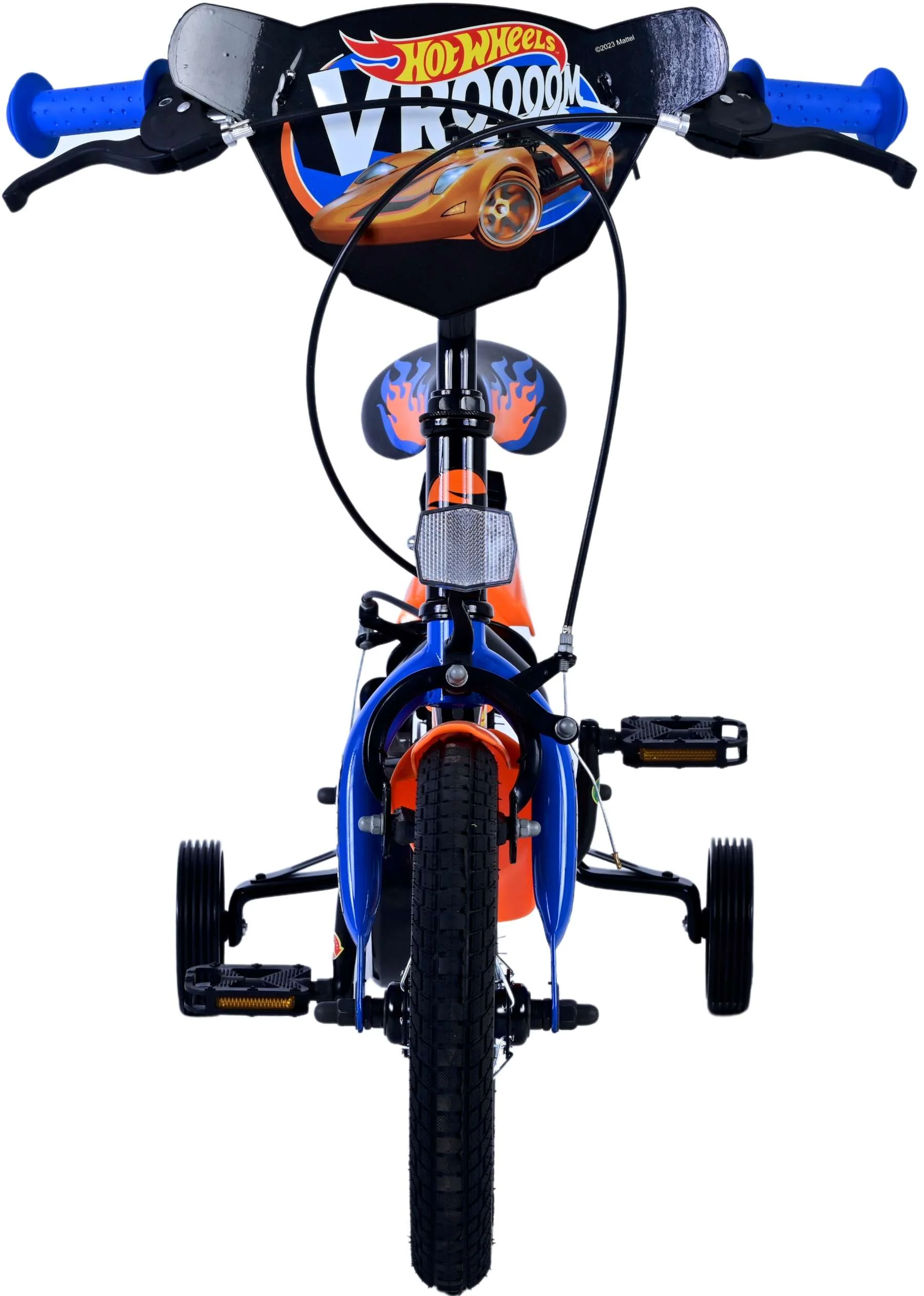 Hot Wheels Kinderfiets - Jongens - 12 inch - Zwart Oranje Blauw - Twee handremmen - Image 7
