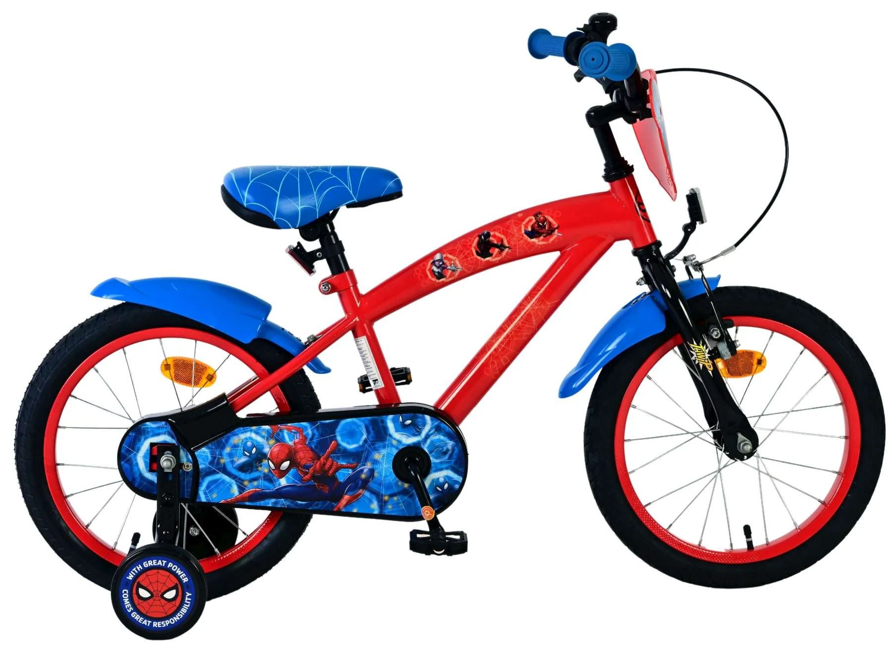 Spider-Man Kinderfiets - Jongens - 16 inch - Rood
