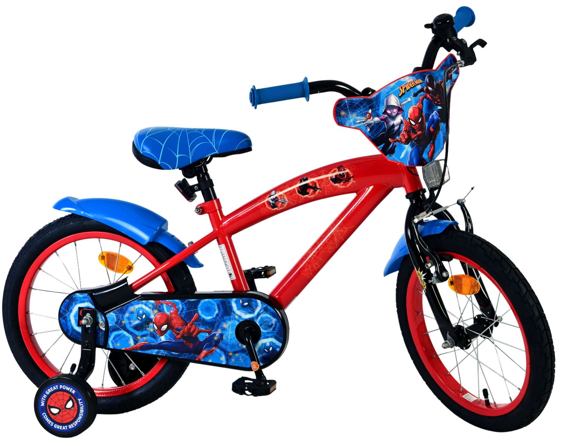 Spider-Man Kinderfiets - Jongens - 16 inch - Rood - Image 10