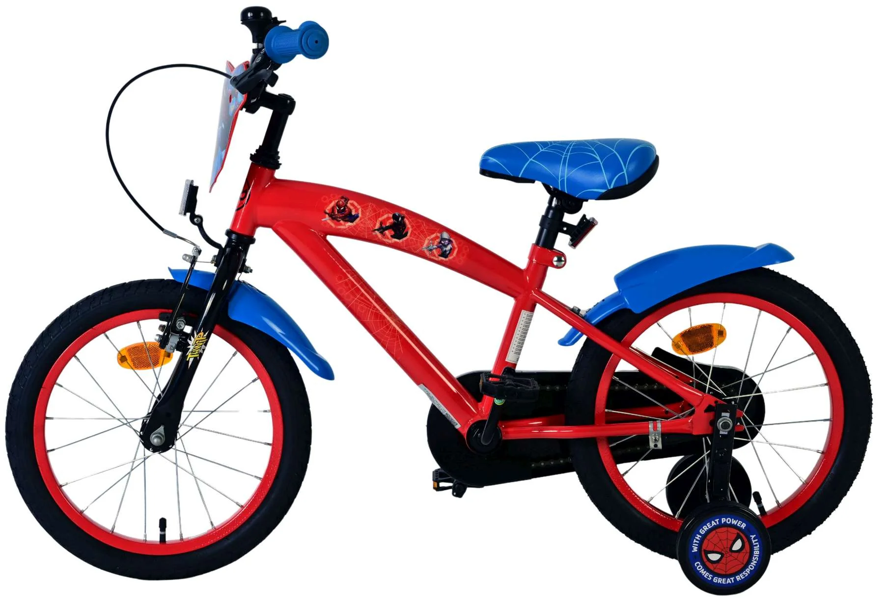 Spider-Man Kinderfiets - Jongens - 16 inch - Rood - Image 7