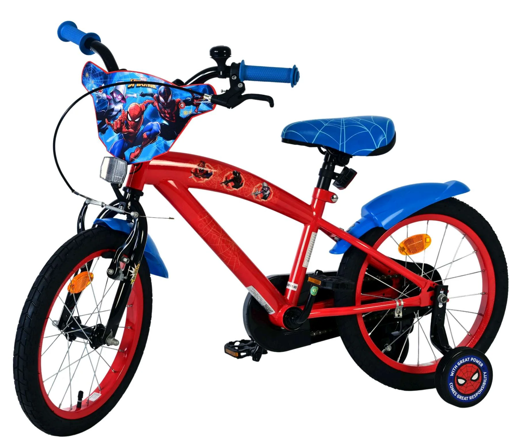 Spider-Man Kinderfiets - Jongens - 16 inch - Rood - Image 8