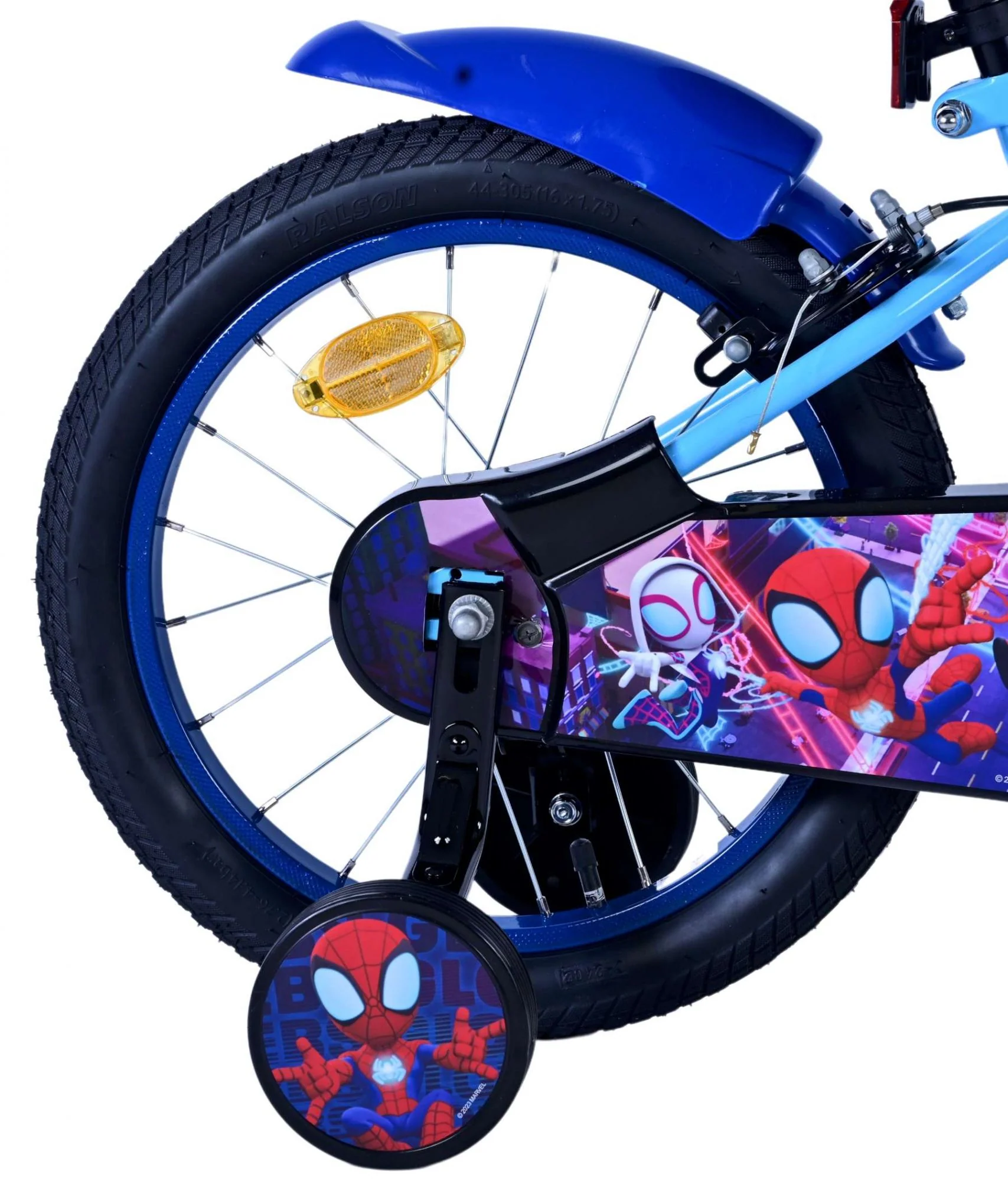 Spidey Kinderfiets - Jongens - 16 inch - Blauw - Twee handremmen OUTLET - Image 2
