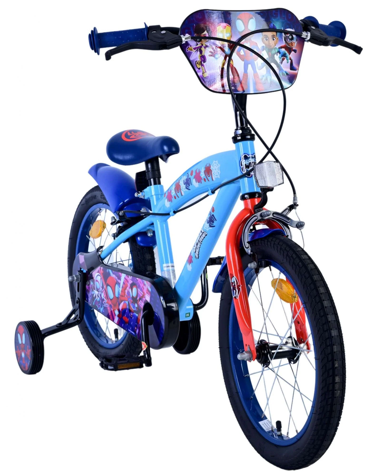 Spidey Kinderfiets - Jongens - 16 inch - Blauw - Twee handremmen OUTLET - Image 5