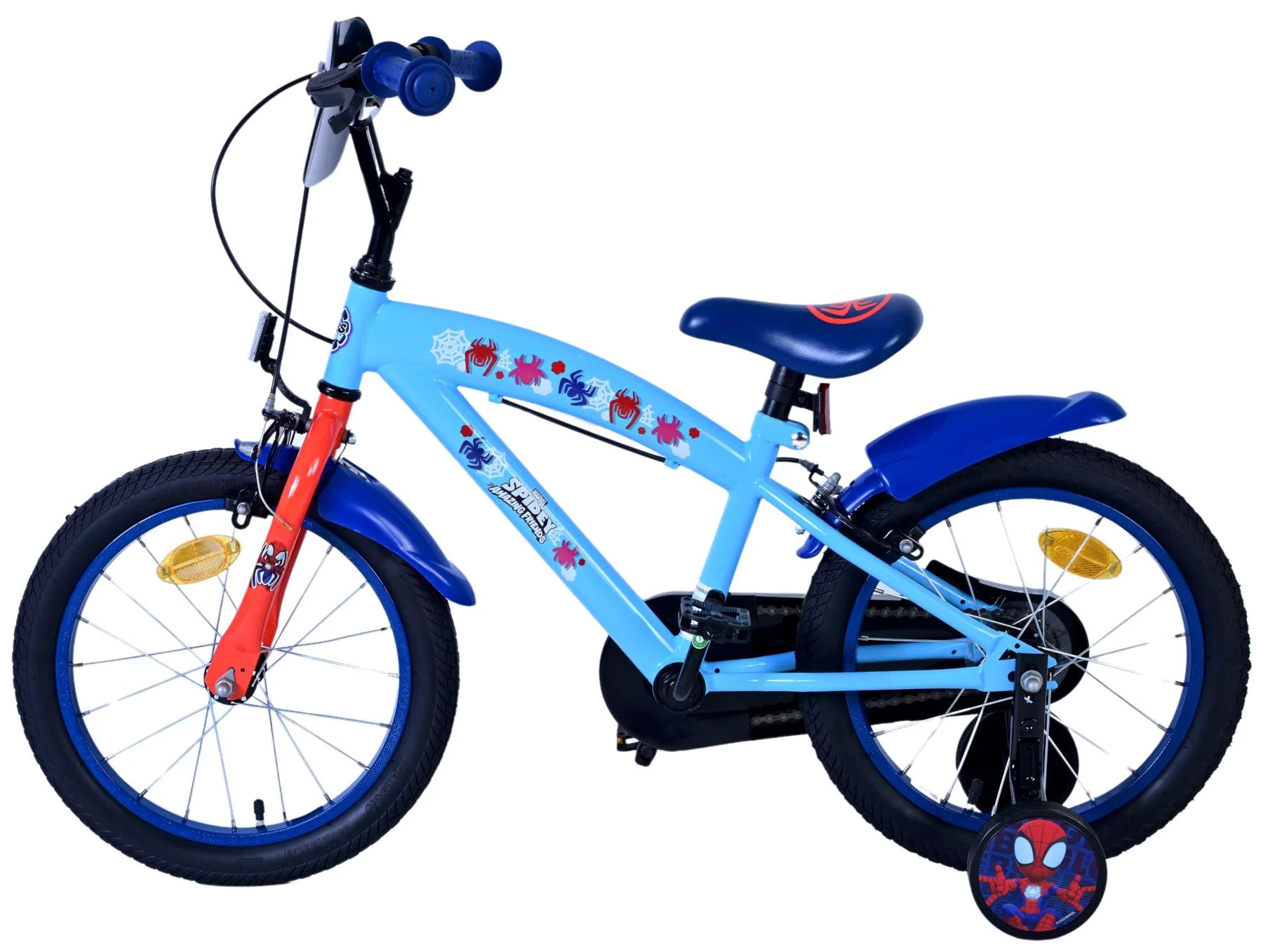 Spidey Kinderfiets - Jongens - 16 inch - Blauw - Twee handremmen OUTLET - Image 7
