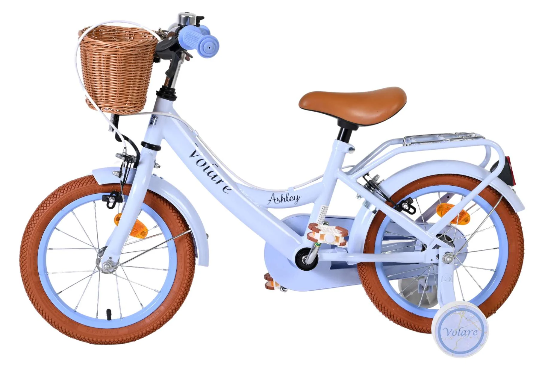 Volare Ashley Kinderfiets - Meisjes - 14 inch - Pastel Blauw - Twee Handremmen - Image 7