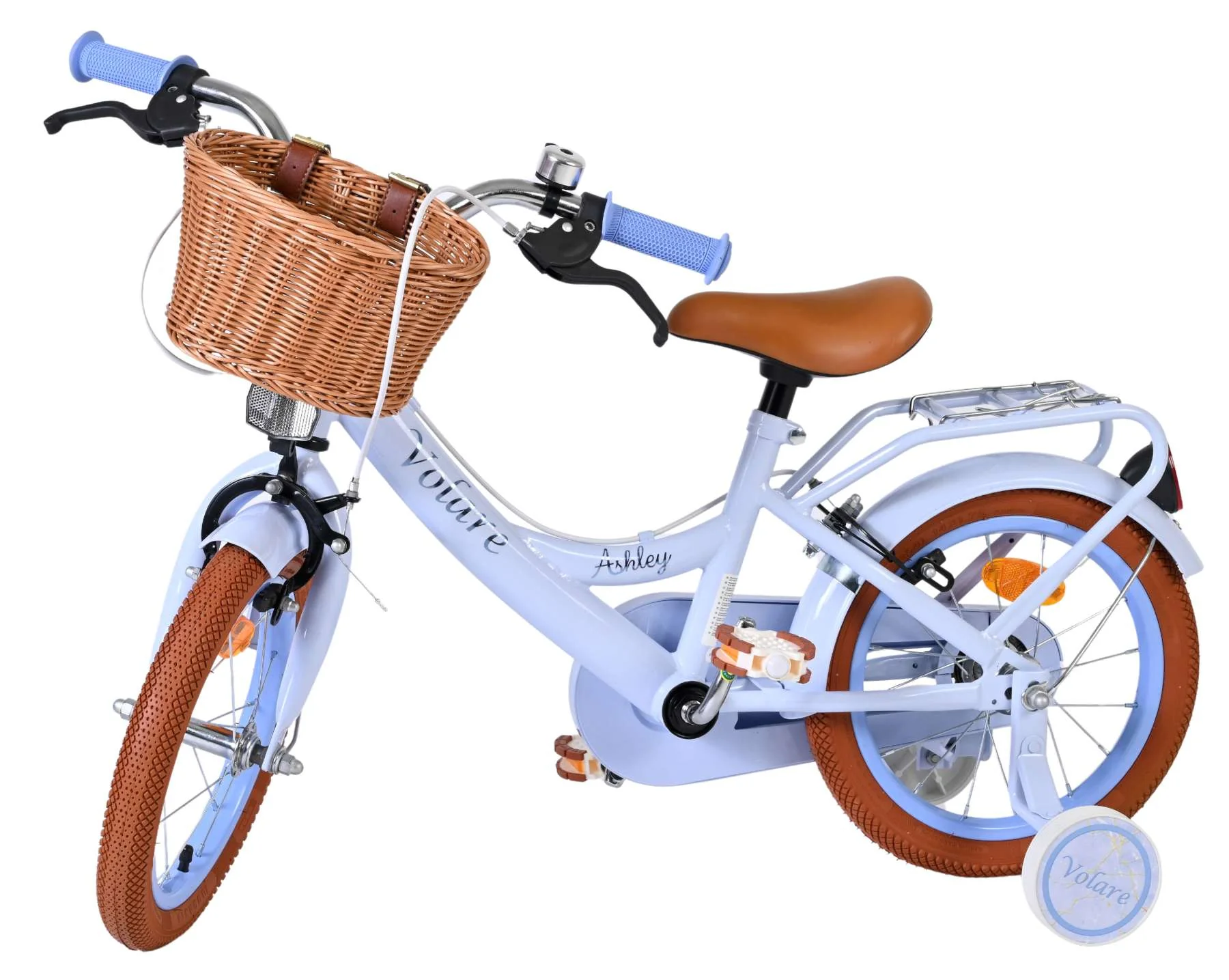 Volare Ashley Kinderfiets - Meisjes - 14 inch - Pastel Blauw - Twee Handremmen - Image 8