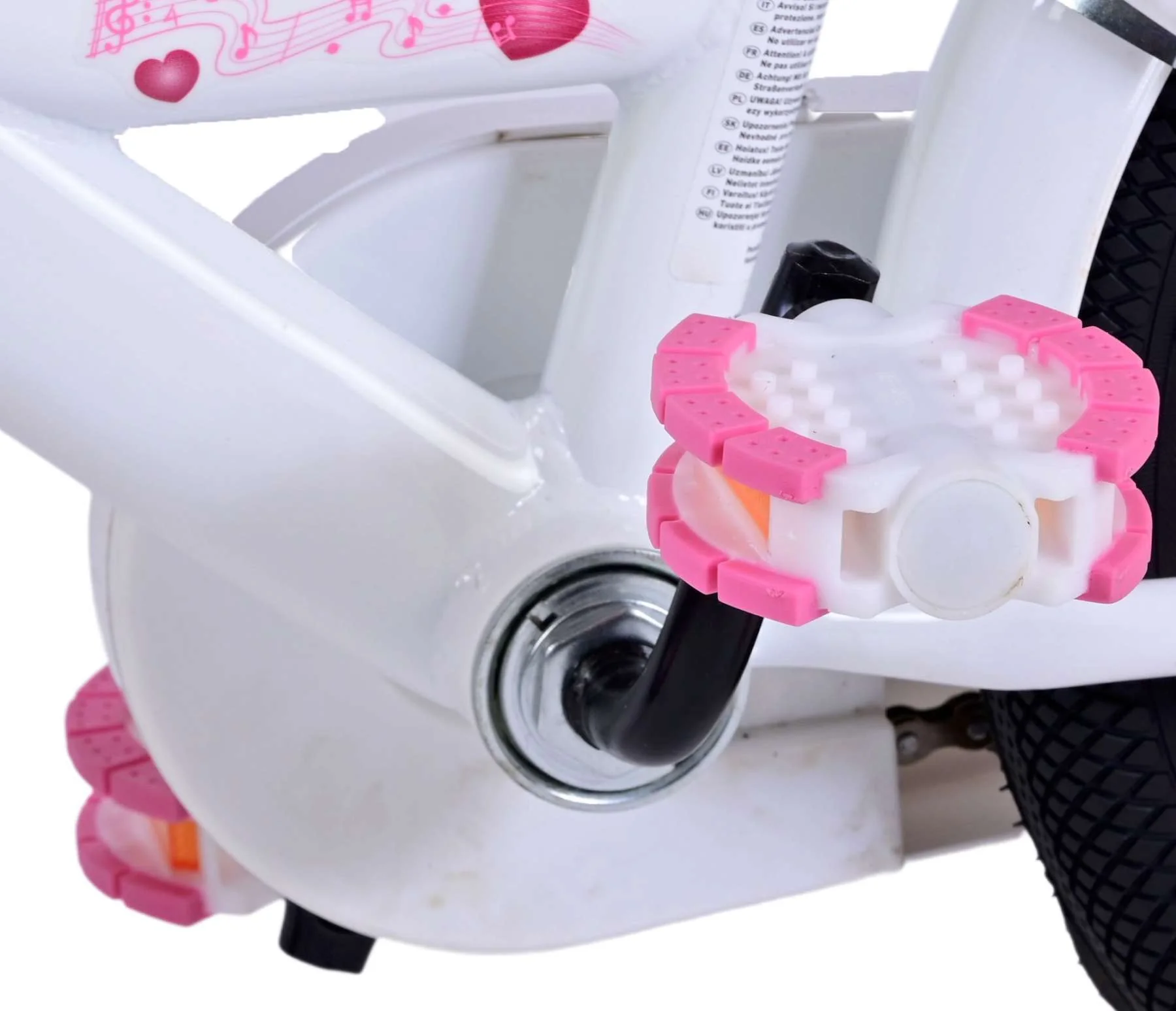Volare Ashley Kinderfiets - Meisjes - 14 inch - Wit - Image 10
