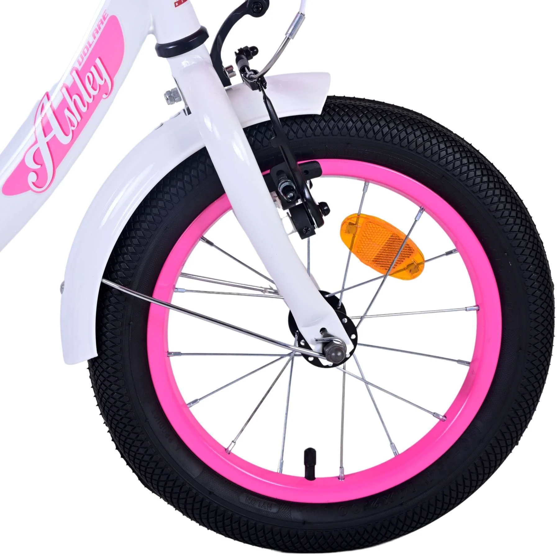 Volare Ashley Kinderfiets - Meisjes - 14 inch - Wit - Image 4