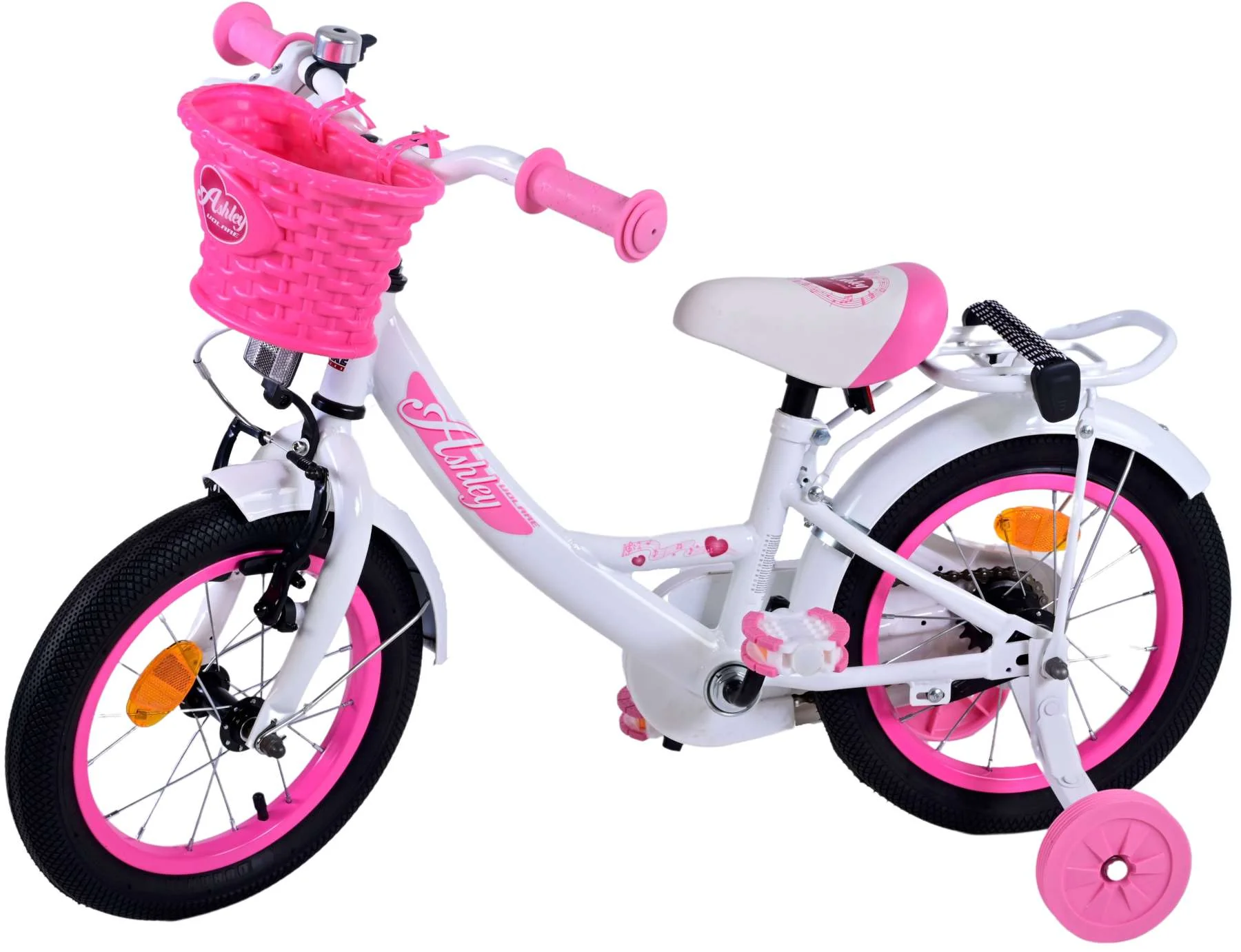 Volare Ashley Kinderfiets - Meisjes - 14 inch - Wit - Image 9
