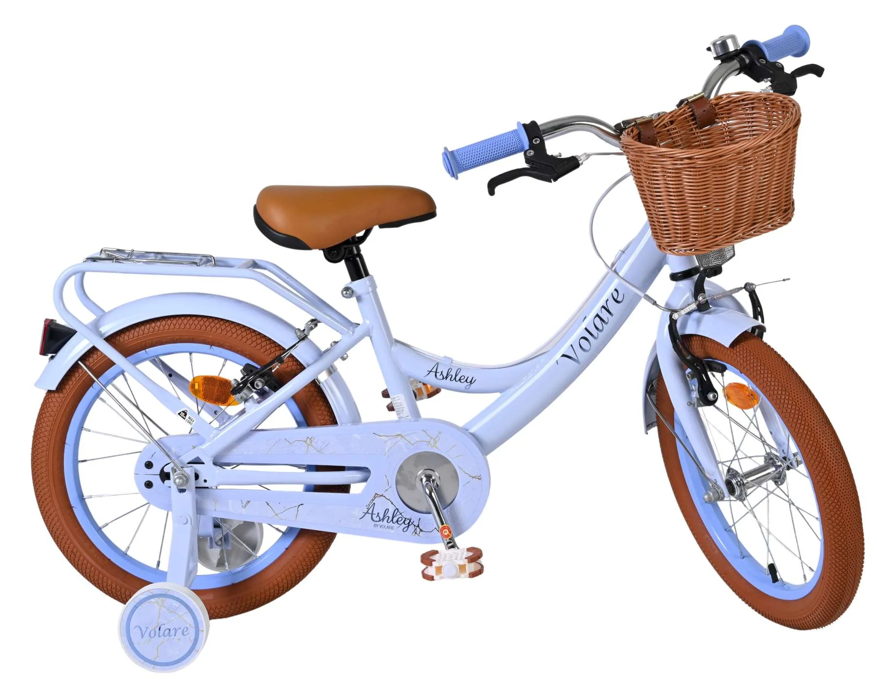Volare Ashley Kinderfiets - Meisjes - 16 inch - Pastel Blauw- Twee Handremmen - Image 10