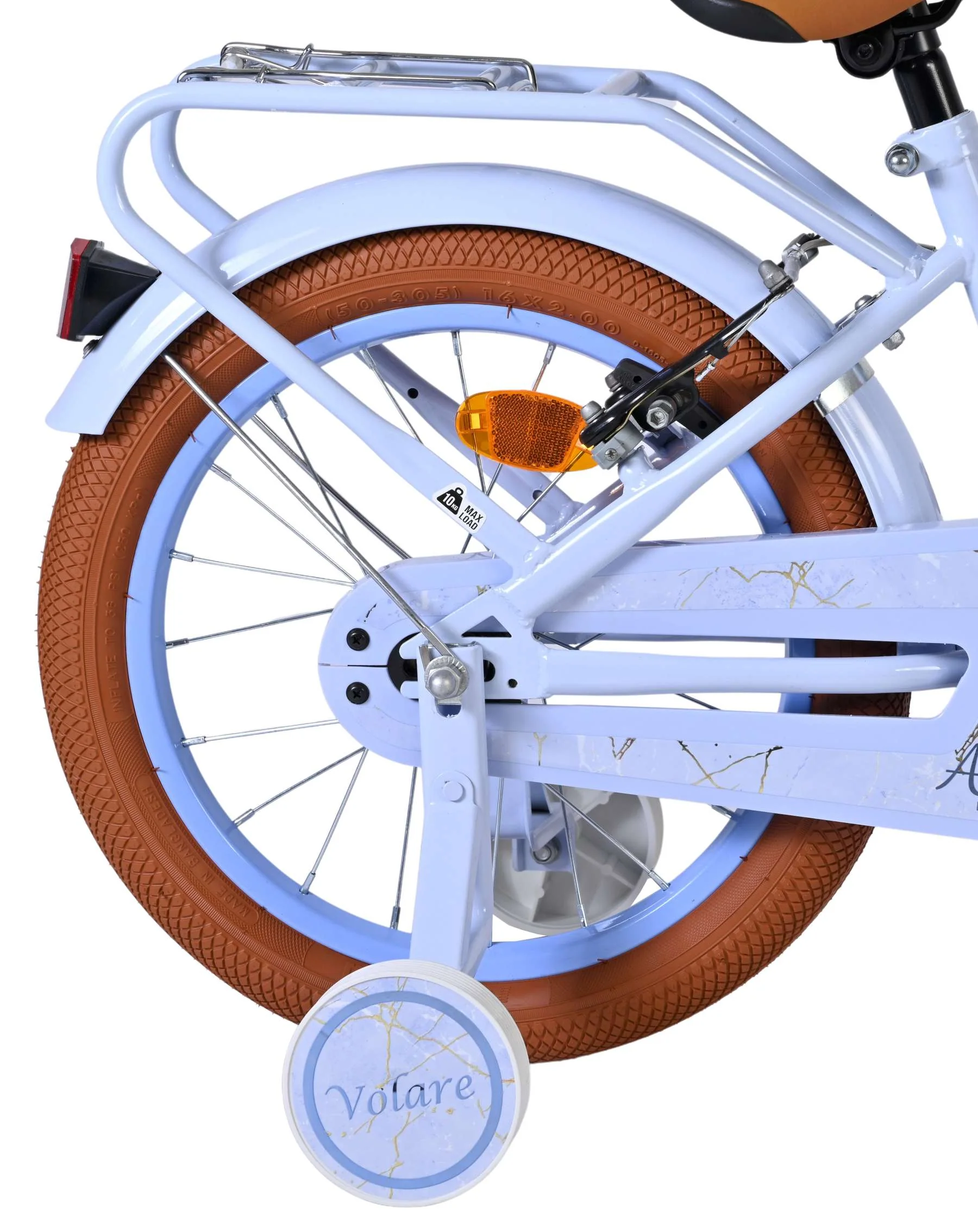 Volare Ashley Kinderfiets - Meisjes - 16 inch - Pastel Blauw- Twee Handremmen - Image 2