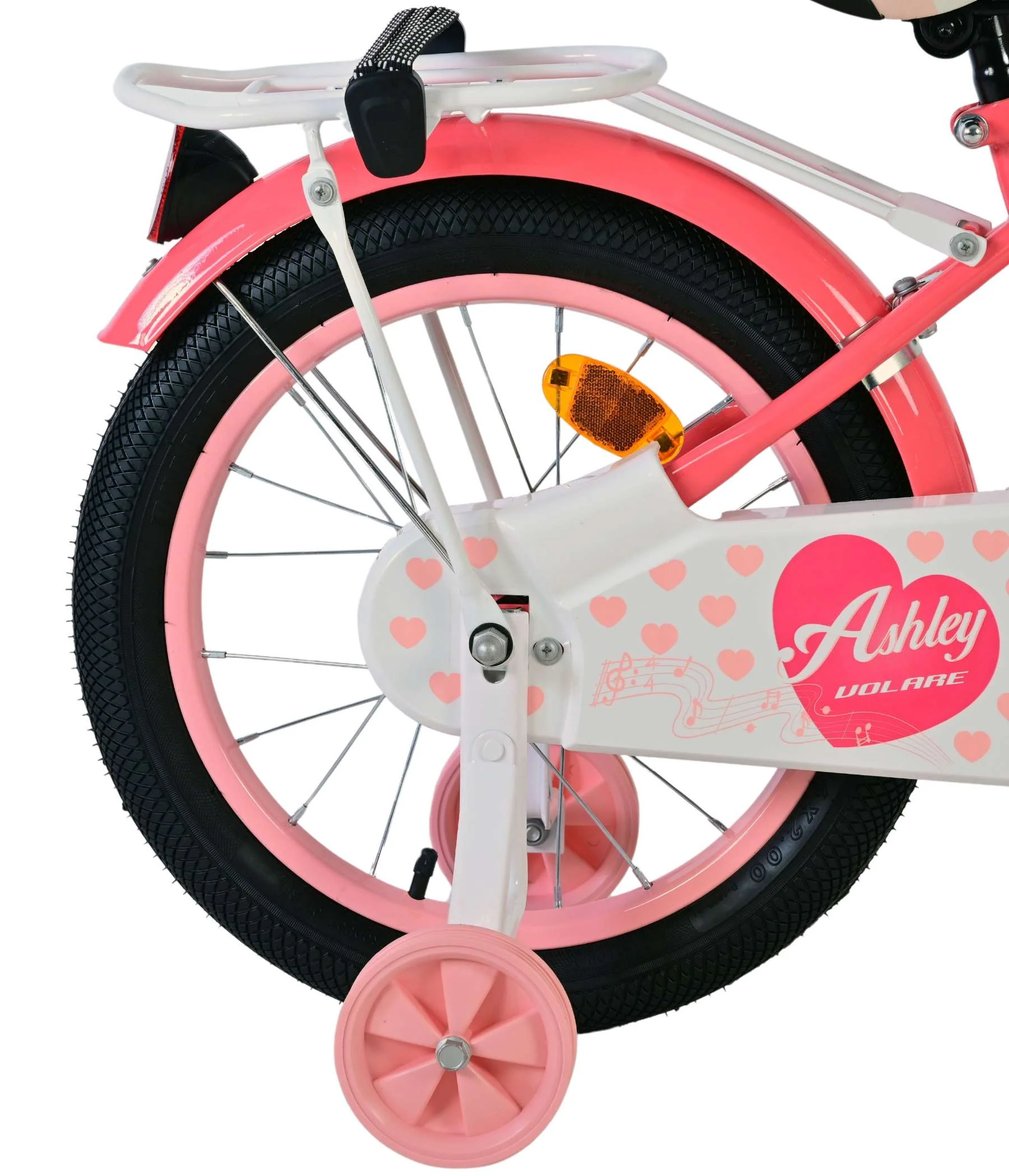 Volare Ashley Kinderfiets - Meisjes - 16 inch - Roze/Rood - Image 3