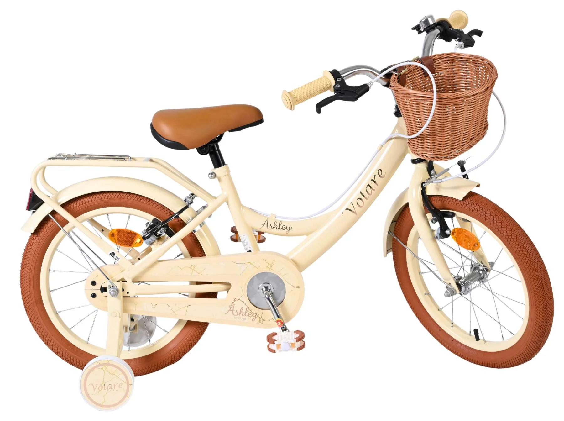 Volare Ashley Kinderfiets - Meisjes - 16 inch - Creme - Twee Handremmen - Image 10