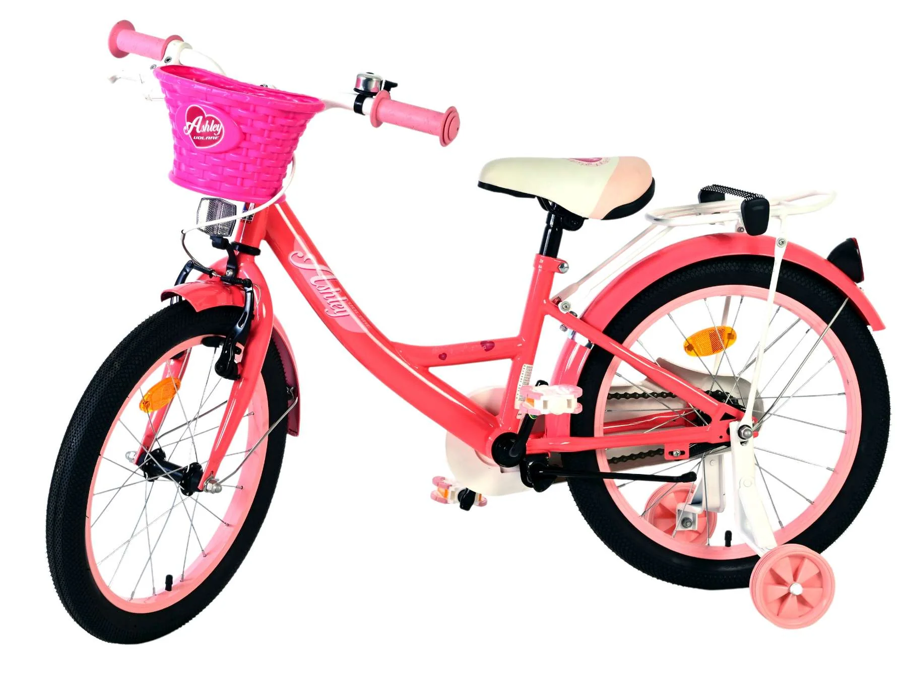 Volare Ashley Kinderfiets - Meisjes - 18 inch - Roze/Rood - Image 8